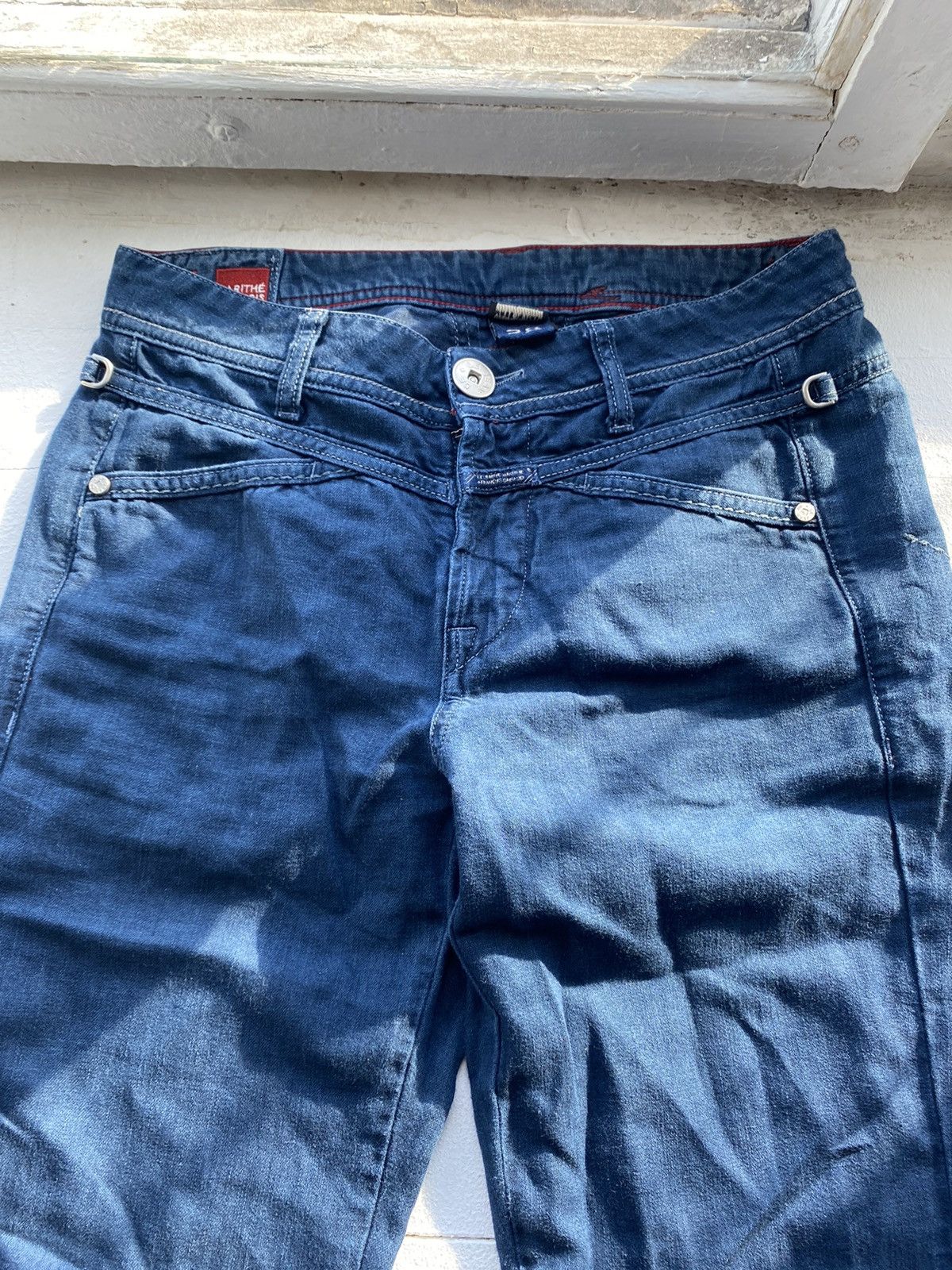 Marithe + Francois Girbaud 90s Marithe Francois Girbaud Flare Bottom Womens Jeans Size 28" / US 6 / IT 42 - 5 Thumbnail