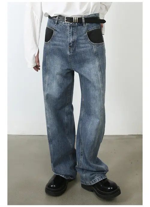 VIBE American high street men's trendy retro jeans Size US 32 / EU 48 - 3 Thumbnail