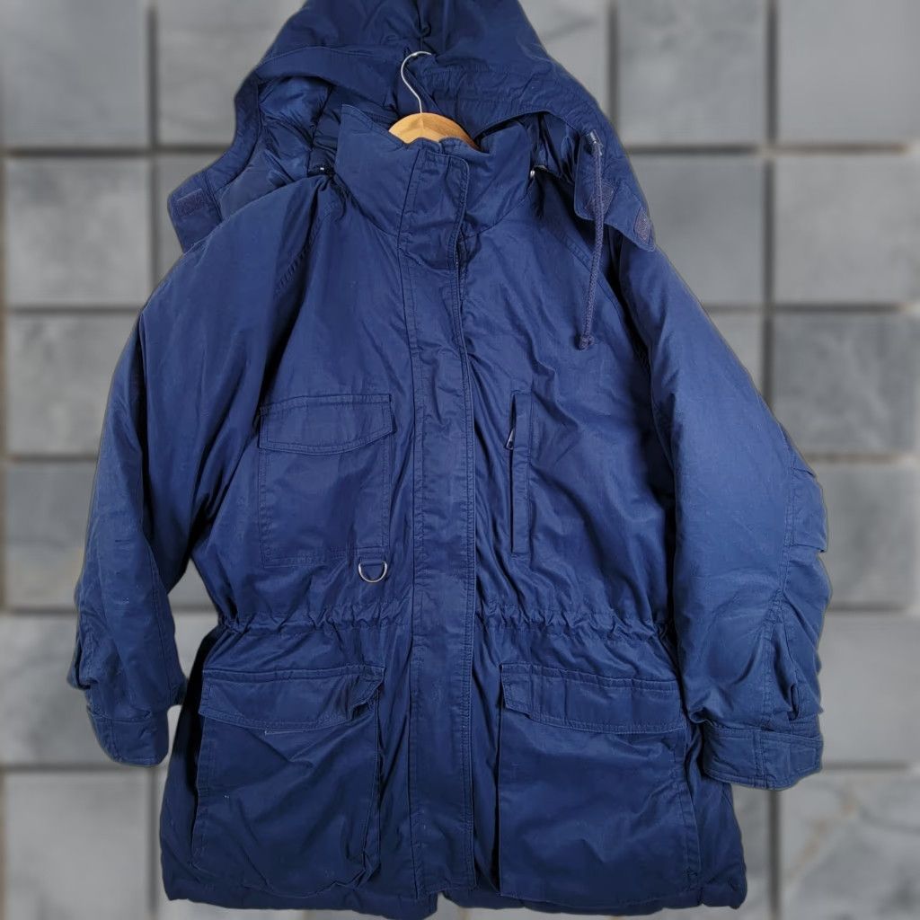 Eddie Bauer VINTAGE Eddie Bauer Jacket Coat Goose Down Puffer Navy Blue Made in USA Mens L Size US L / EU 52-54 / 3 - 1 Thumbnail