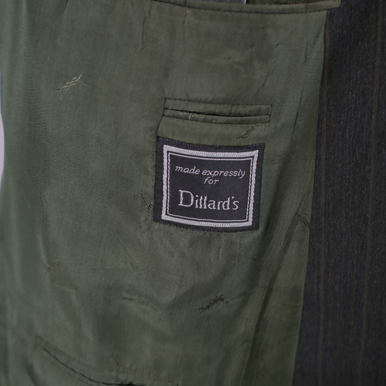 Yves Saint Laurent Yves Saint Laurent Wool Gray W/ Tan Stiped Double Breasted S Size 44L - 15 Thumbnail