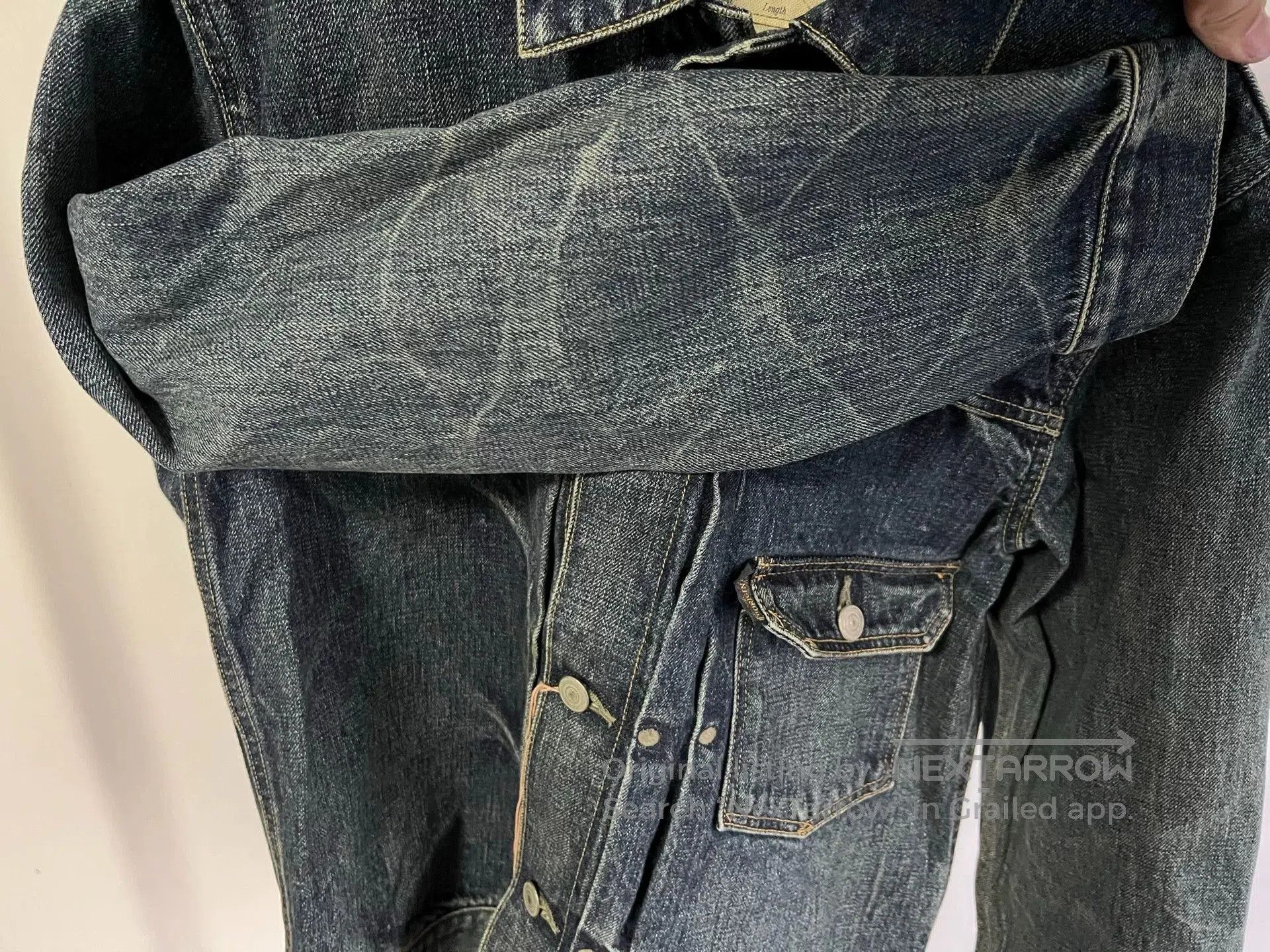 Japanese Brand Gypsy&sons Washed Denim Jacket. Size US L / EU 52-54 / 3 - 3 Thumbnail