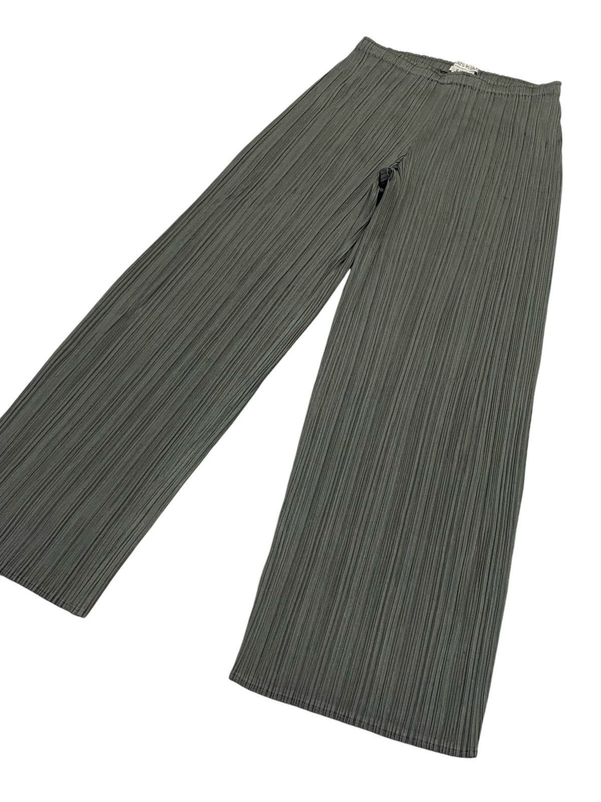 Issey Miyake Pleats Please Pleated Wide Leg Trousers Pants Size 28" / US 6 / IT 42 - 20 Thumbnail