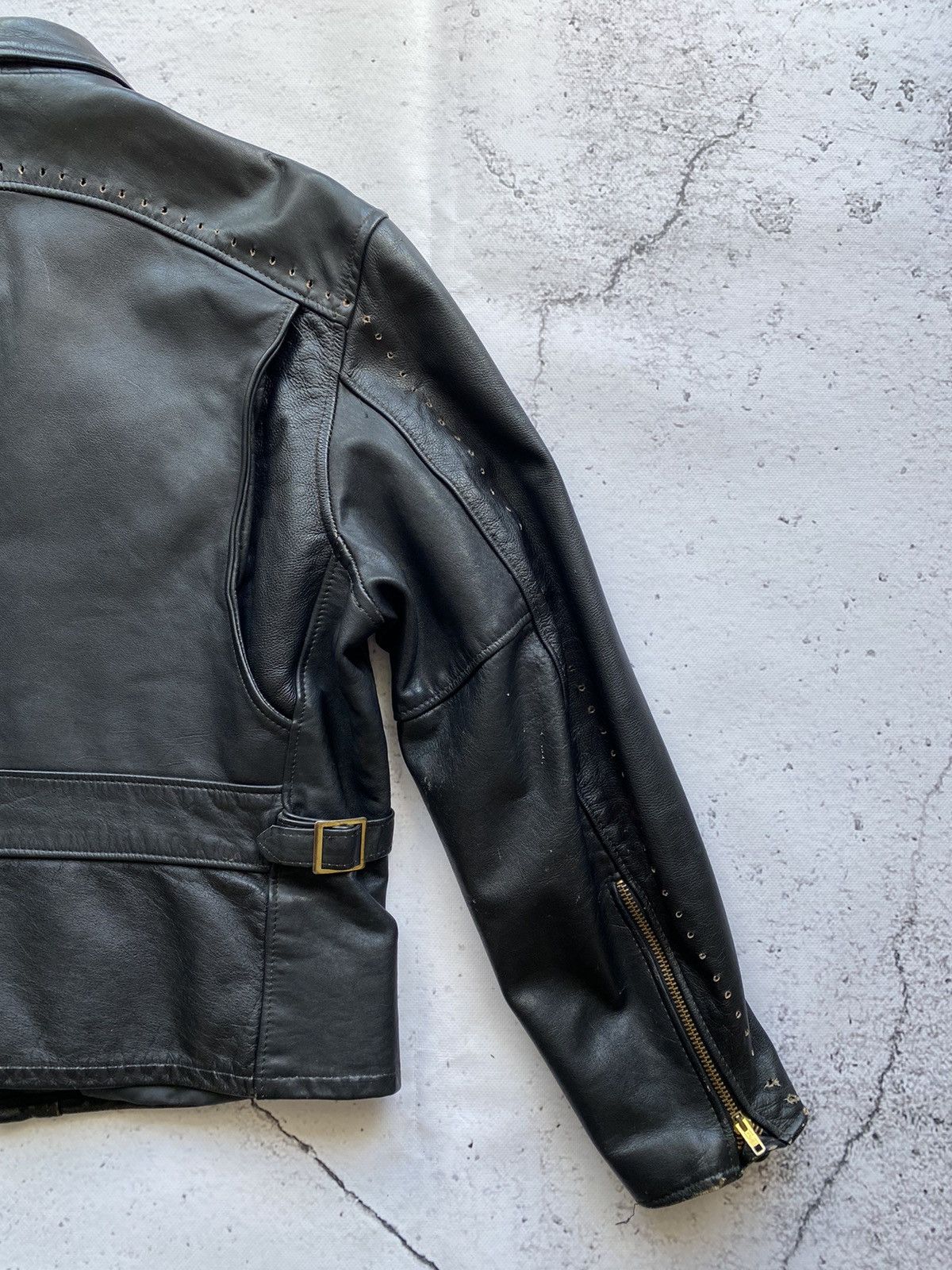 Other Steinmark men’s rare leather motorcycle jacket talon zipper Size US S / EU 44-46 / 1 - 8 Thumbnail