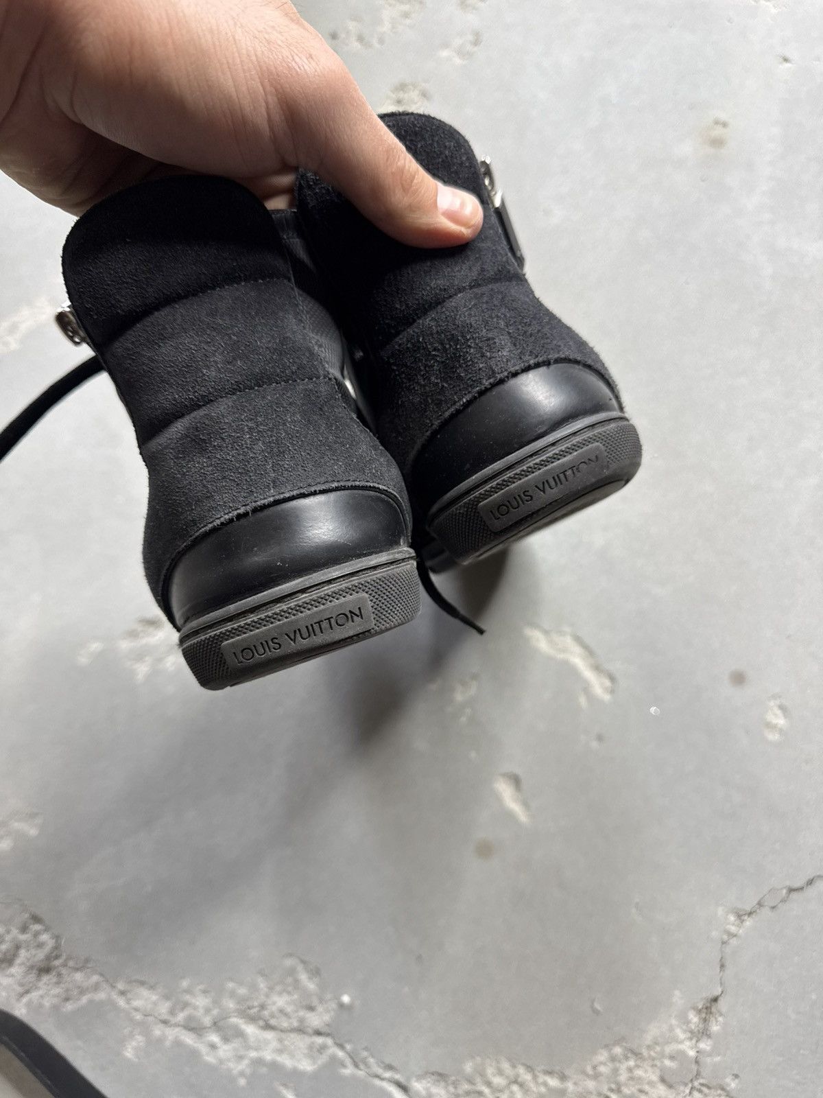 Designer × Louis Vuitton Vintage Louis Vuitton Tattoo black Leather High Trainers LV Size US 6.5 / EU 39-40 - 5 Thumbnail