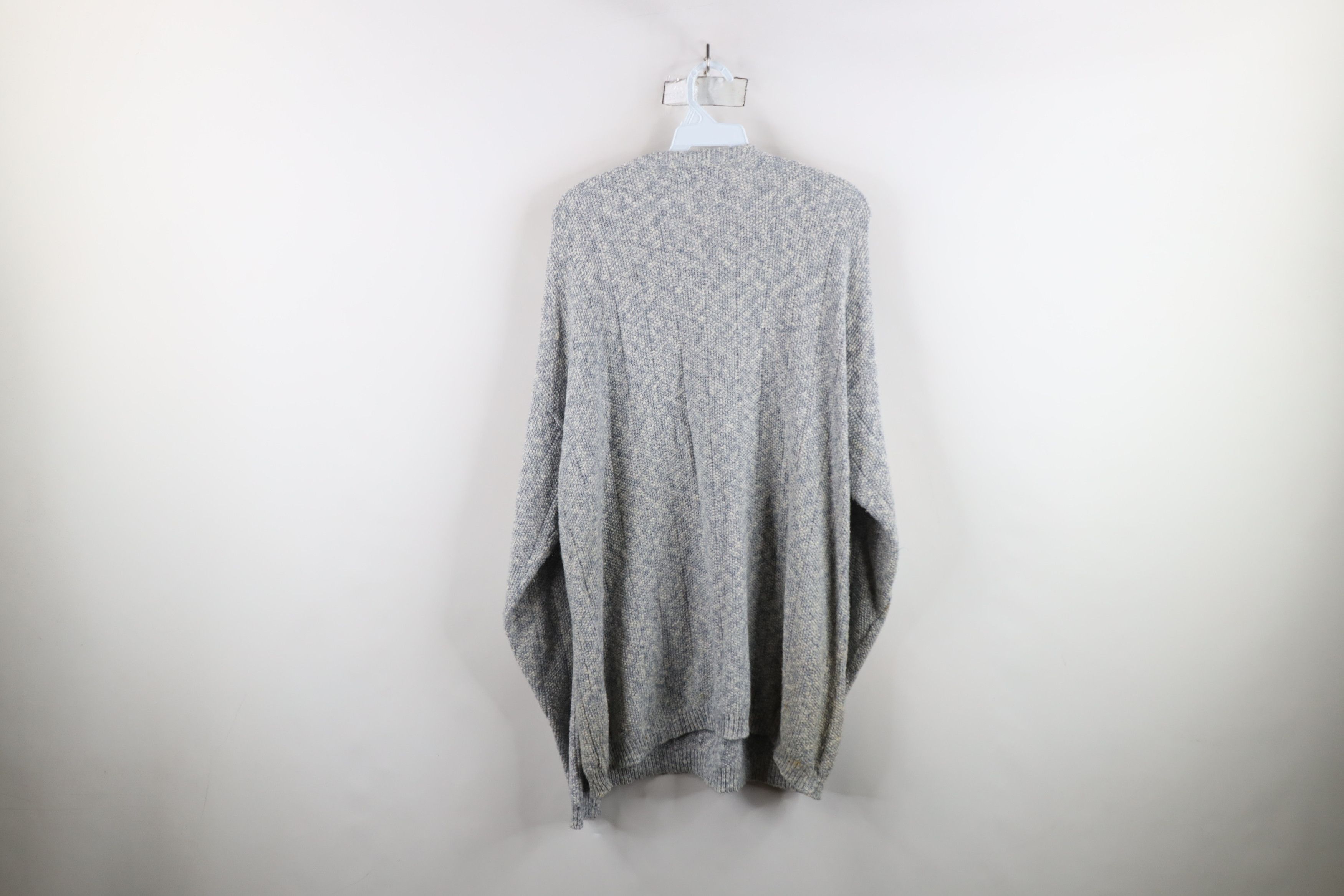 Vintage Vintage 90s Streetwear Blank Thermal Knit Henley Sweater USA Size US M / EU 48-50 / 2 - 12 Thumbnail