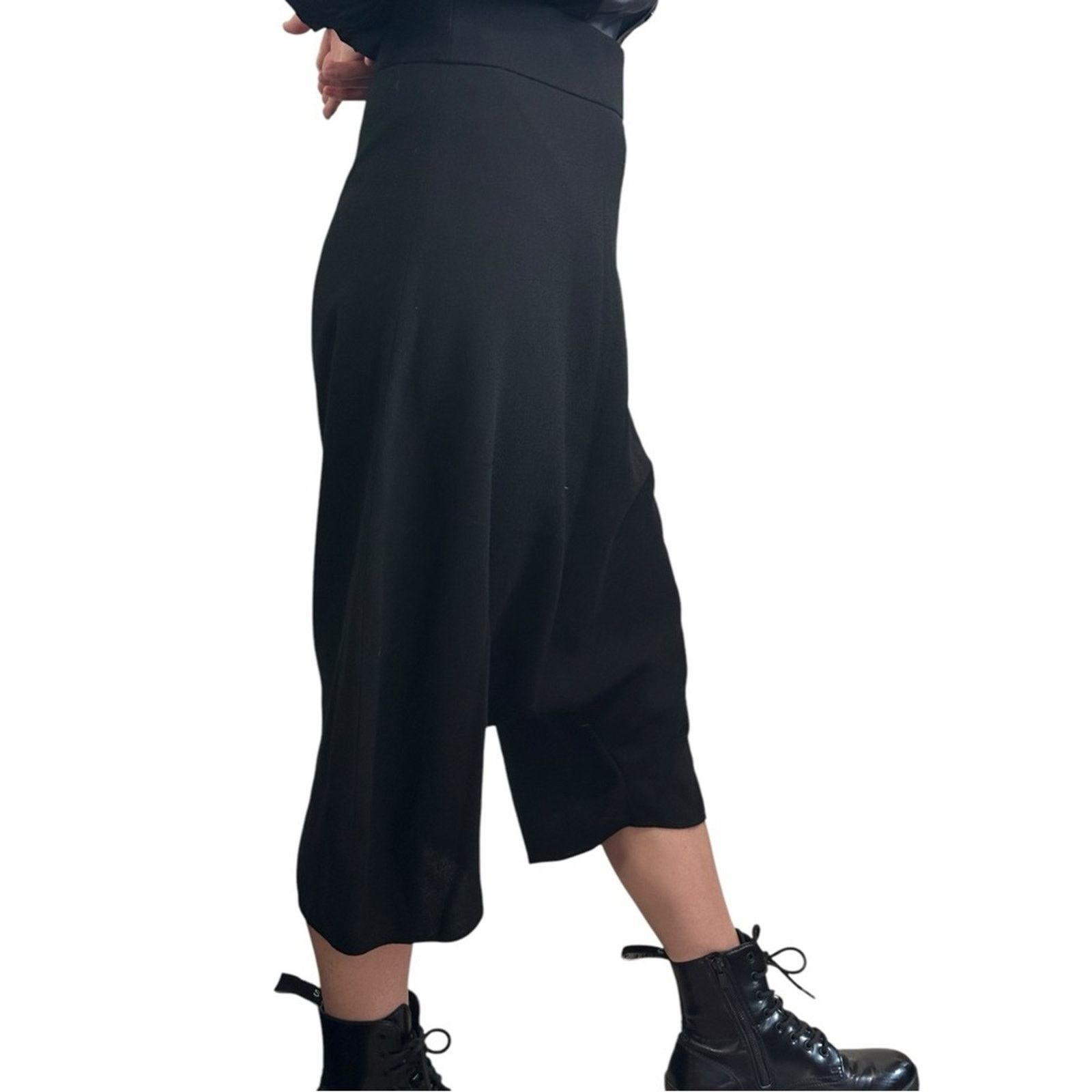 Yves Saint Laurent Vintage YSL x Stefano Pilati 09 Wool Harem Pants Black FR 40 Size 28" / US 6 / IT 42 - 7 Thumbnail