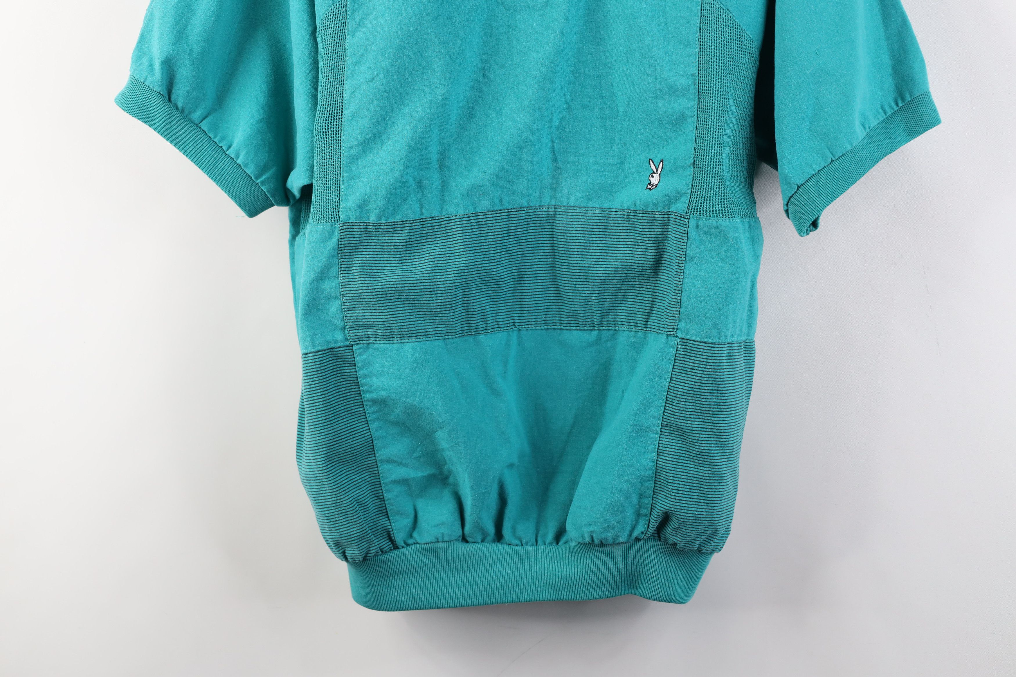 Playboy Vintage 80s 90s Playboy Bunny Pullover Polo Shirt Mafia Mob Size US M / EU 48-50 / 2 - 3 Thumbnail