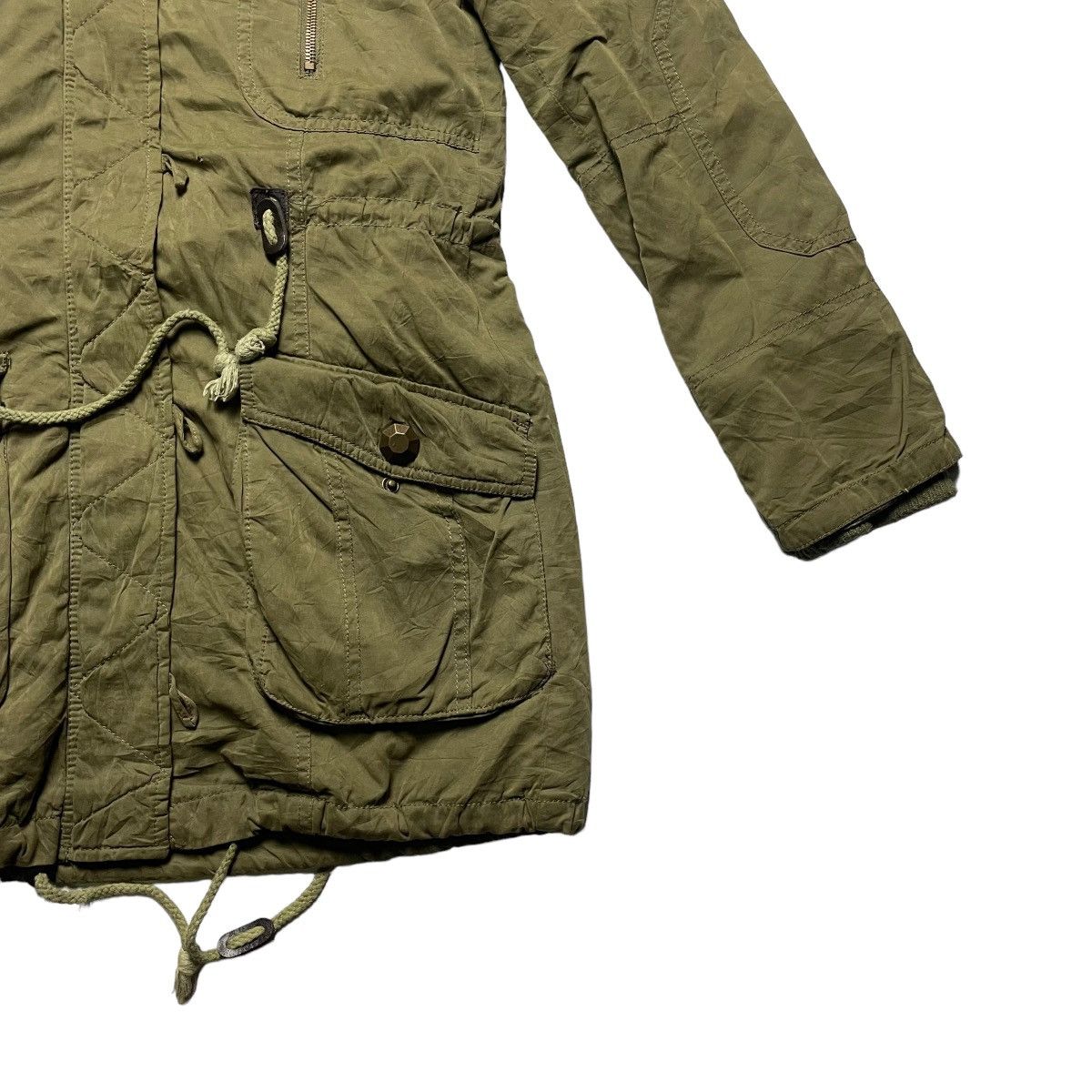 If Six Was Nine 🇯🇵 INGNI LEOPARD FUR SHERPA MULTIPOCKET HOODIE PARKA JACKET Size M / US 6-8 / IT 42-44 - 6 Thumbnail