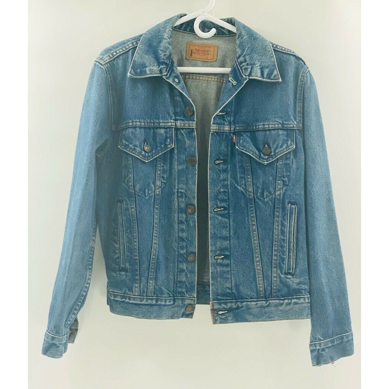 Levi's Levi's Mens 506 Denim Jacket Blue Medium Wash Vintage M 40 Size US M / EU 48-50 / 2 - 9 Thumbnail