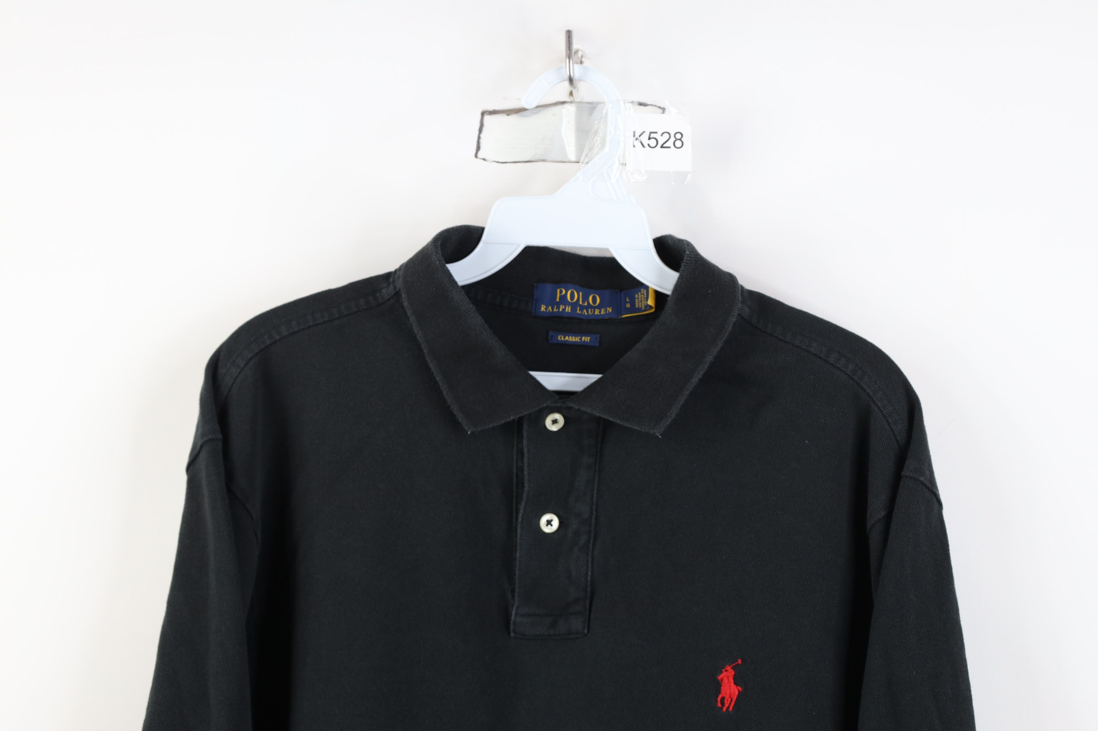Ralph Lauren Vintage Y2K Ralph Lauren Long Sleeve Rugby Polo Shirt Black Size US L / EU 52-54 / 3 - 2 Thumbnail