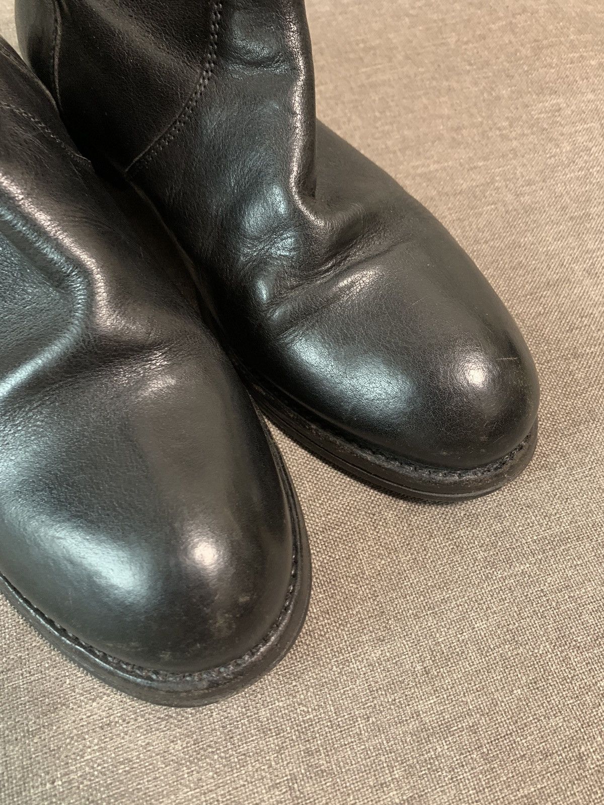 MoMA Moma Black Leather Avantgarde Boots Size US 8.5 / IT 38.5 - 6 Thumbnail
