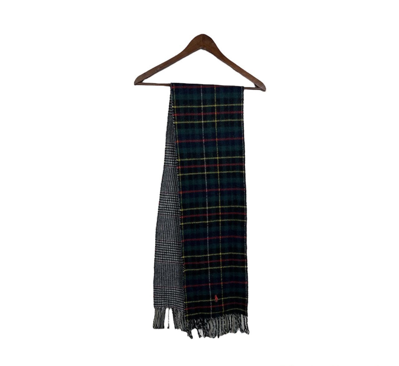 Polo Ralph Lauren × Ralph Lauren Polo Ralph Lauren Italian wool checked scarf muffler luxury Size ONE SIZE - 1 Thumbnail