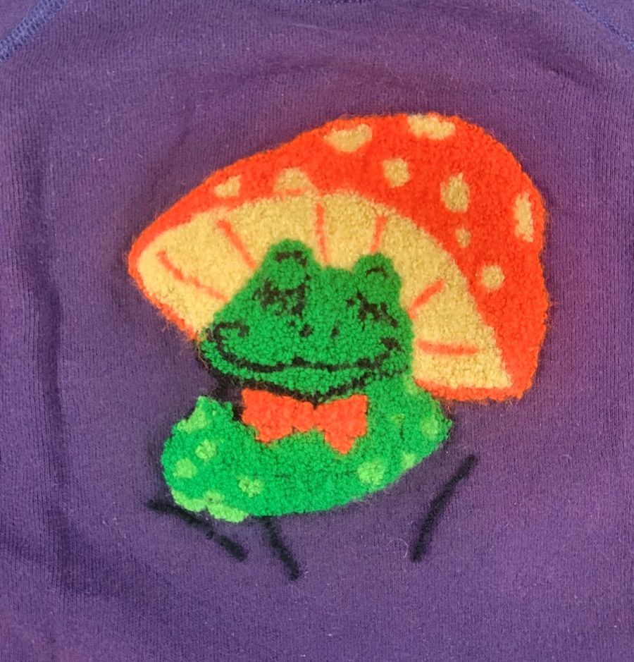 Hanes Hanes Vintage 80s Frog Mushroom Puff Crewneck Sweatshirt Sz Size M / US 6-8 / IT 42-44 - 6 Thumbnail