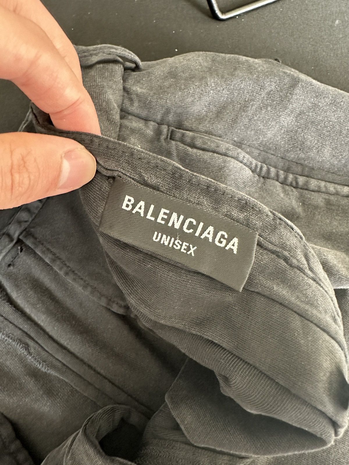 Balenciaga Trompe L’oeil Washed Grey Sweatpants Size US 34 / EU 50 - 11 Thumbnail