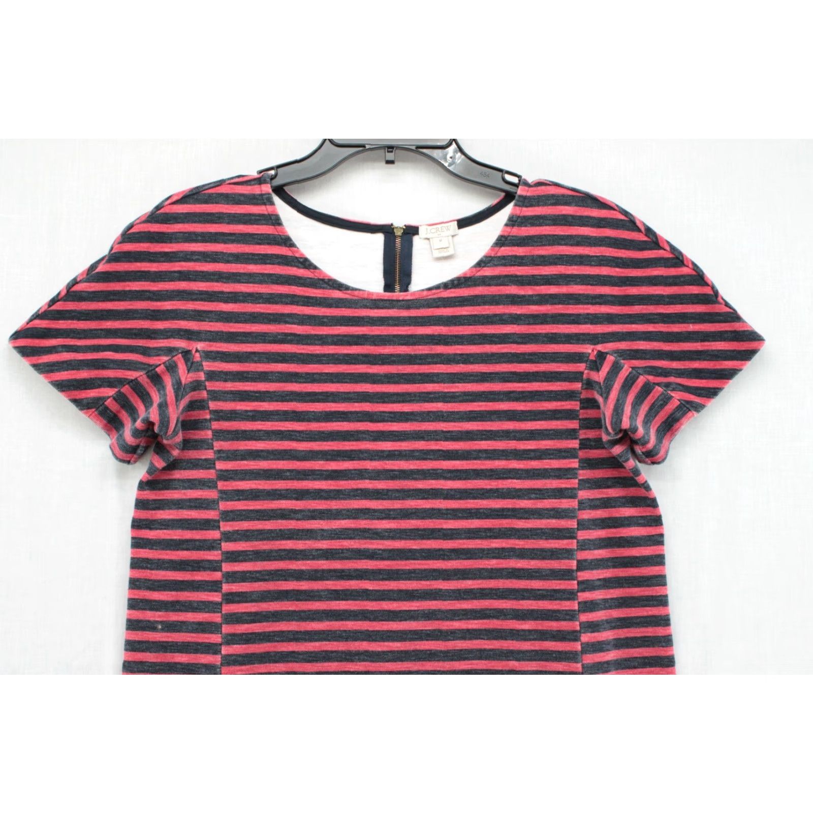 J.Crew J Crew Striped Cotton Dress G2722 Red/Navy Medium Sailor Casual Beachy Size M / US 6-8 / IT 42-44 - 4 Thumbnail