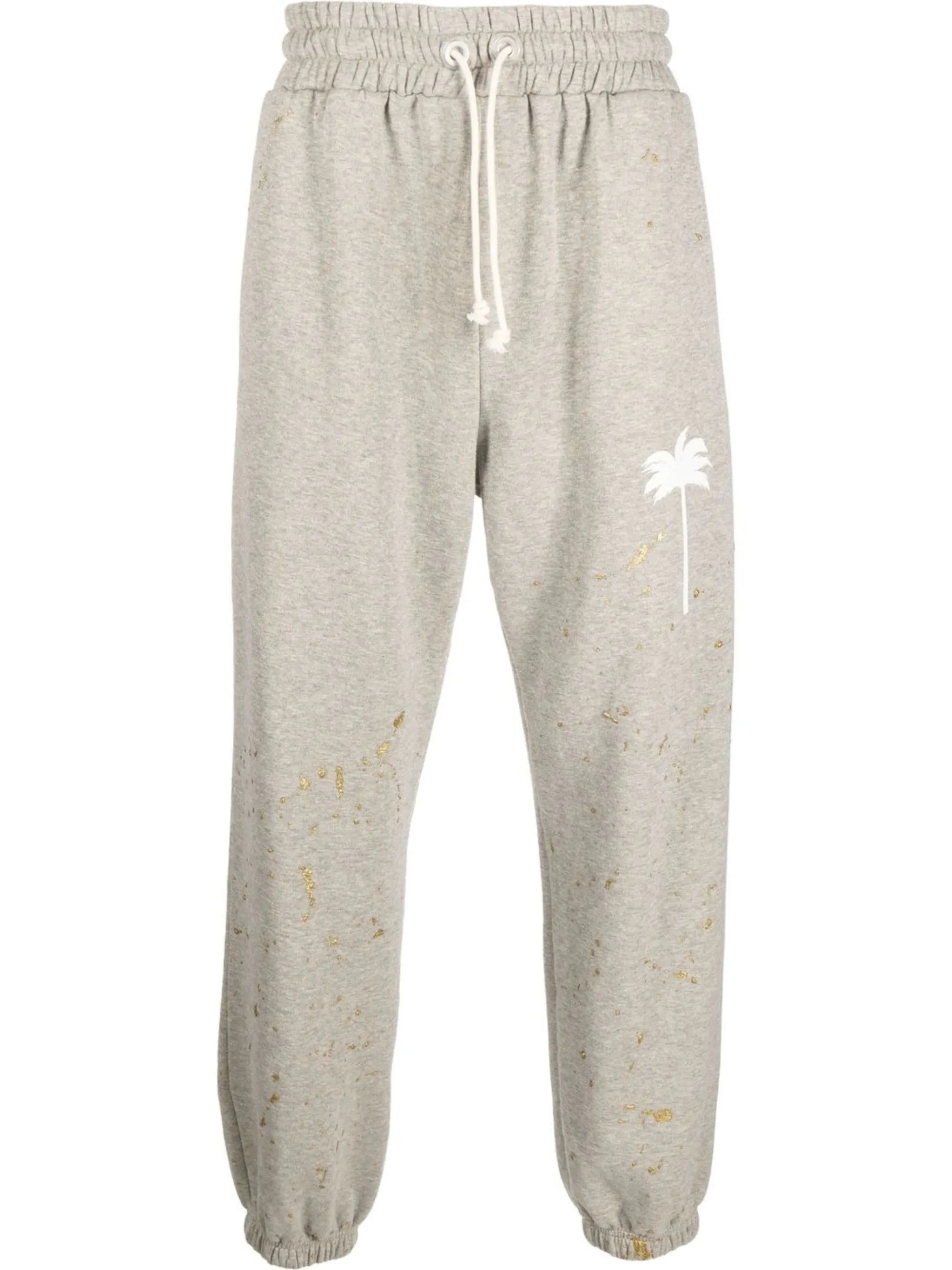 Palm Angels o1gr1nt0325 PXP Painted Classic Sweatpant in Light Grey Size US 32 / EU 48 - 1 Thumbnail