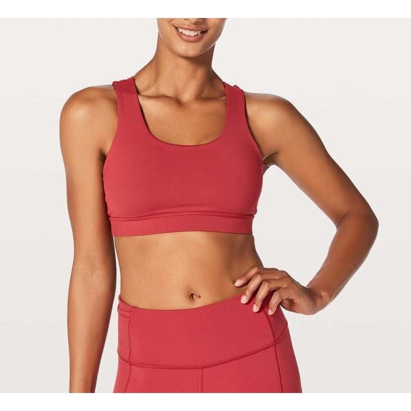 Lululemon Lululemon Energy Bra Braided Med Support Persian Red 4 $52 Size S / US 4 / IT 40 - 1 Thumbnail