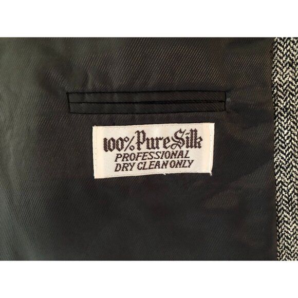 Bert Pulitzer bert pulitzer men's 100%silk sport coat jacket blazer 40R Size 40R - 6 Thumbnail