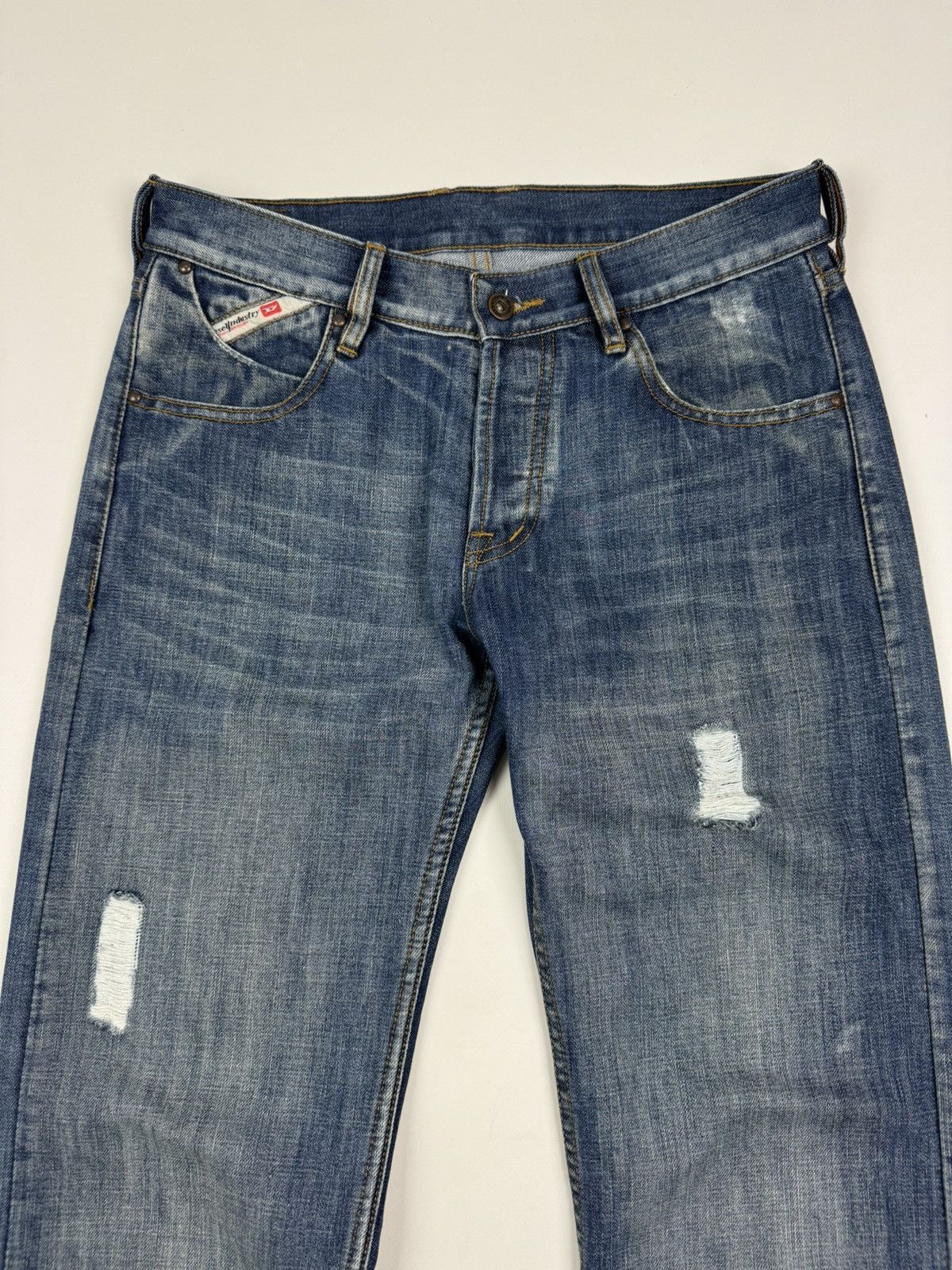 Diesel Y2K Vintage Diesel Cardiel Ripped Blue Jeans Made in Italy Size US 32 / EU 48 - 5 Thumbnail