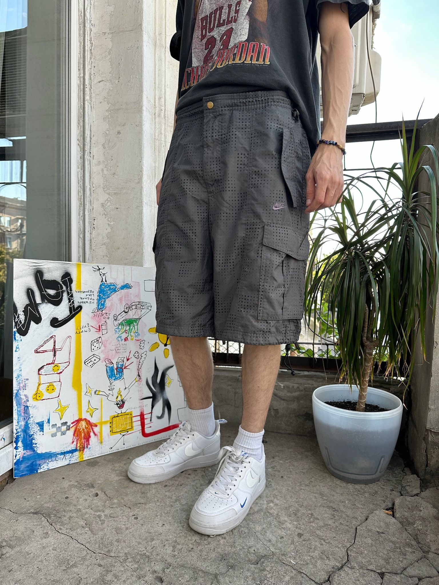 Nike Vintage Nike Air cargo shorts size L y2k Size US 34 / EU 50 - 2 Thumbnail