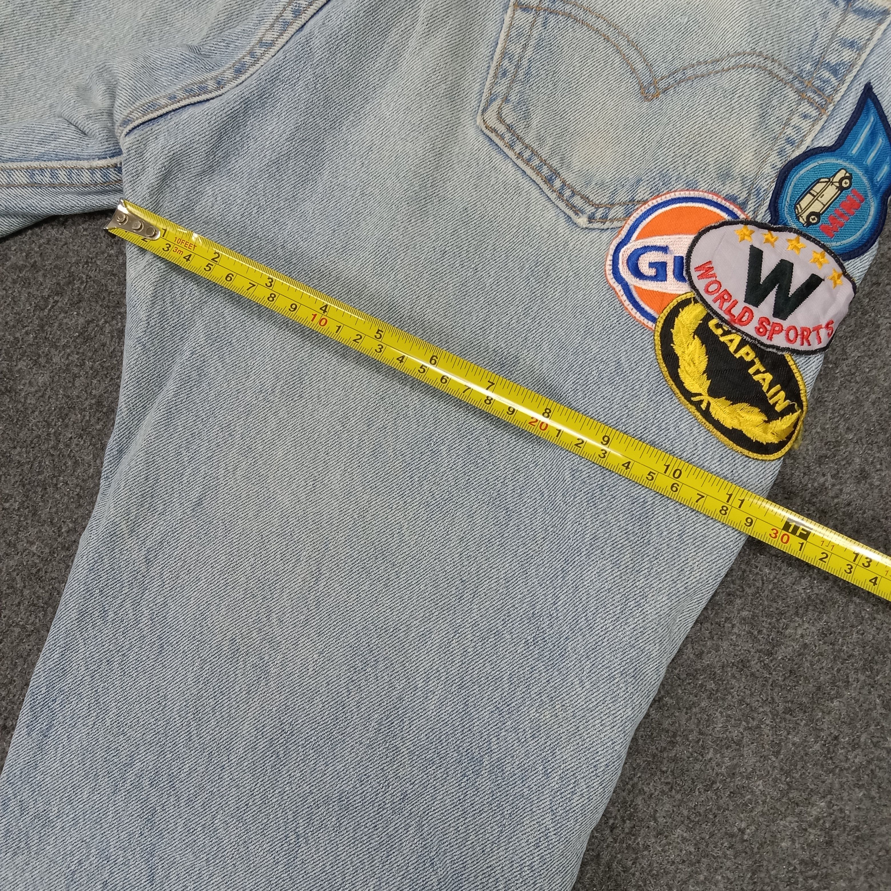 Levi's × Vintage Levi's American Style Custom Patchwork Denim Jeans Size US 33 - 13 Thumbnail