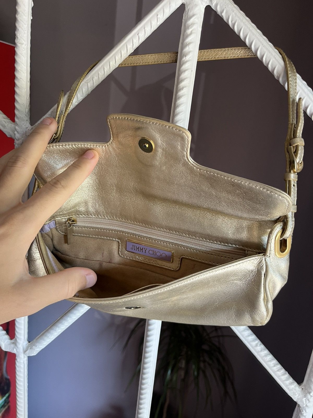 Jimmy Choo Vintage Jimmy Choo Glamour Gold Mini Bag Size ONE SIZE - 6 Thumbnail