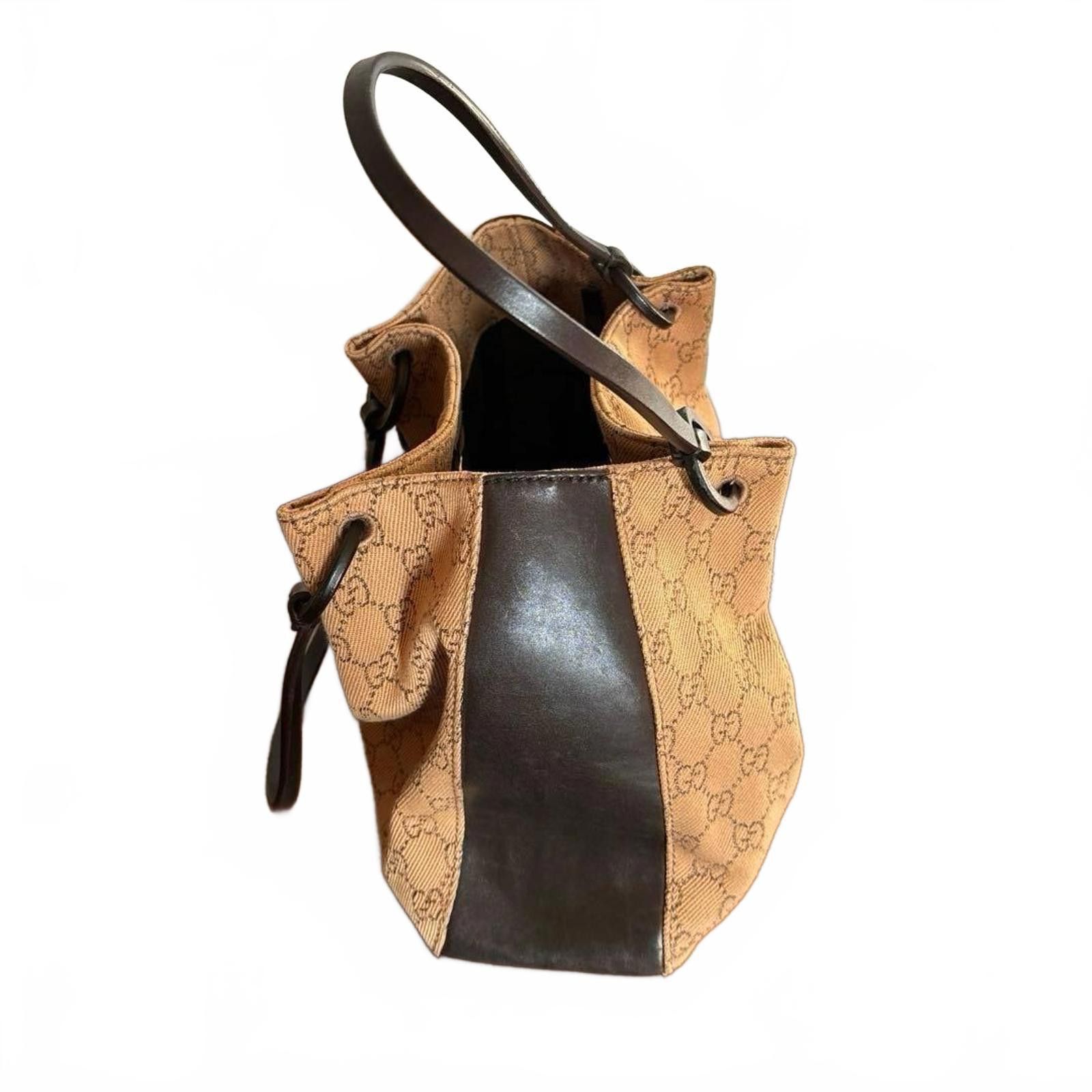 Gucci Gucci - Beige and Brown Monogram Tote Bag Size ONE SIZE - 2 Thumbnail