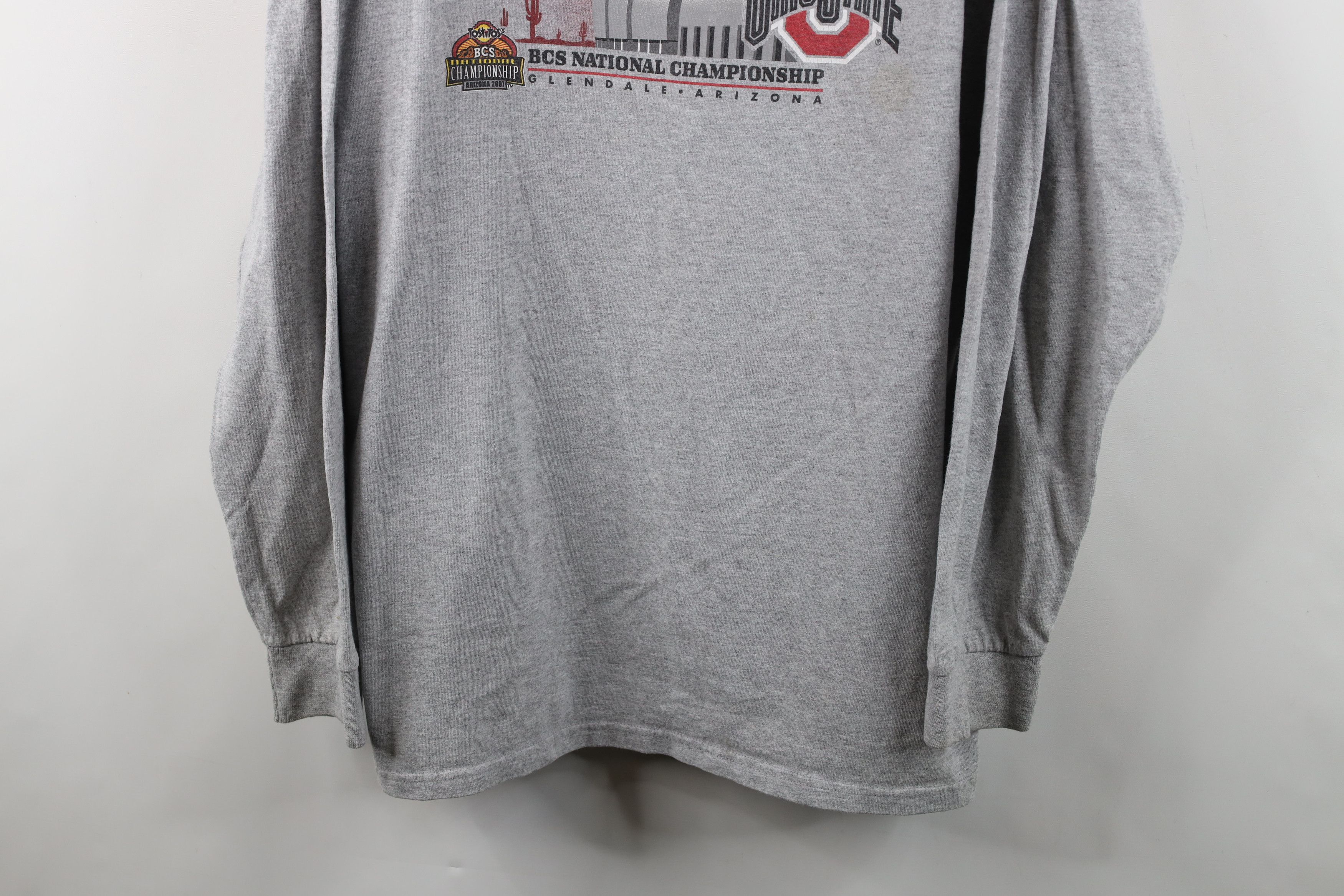 Nike Vintage Nike Swoosh Ohio State University Football T-Shirt Size US XL / EU 56 / 4 - 3 Thumbnail