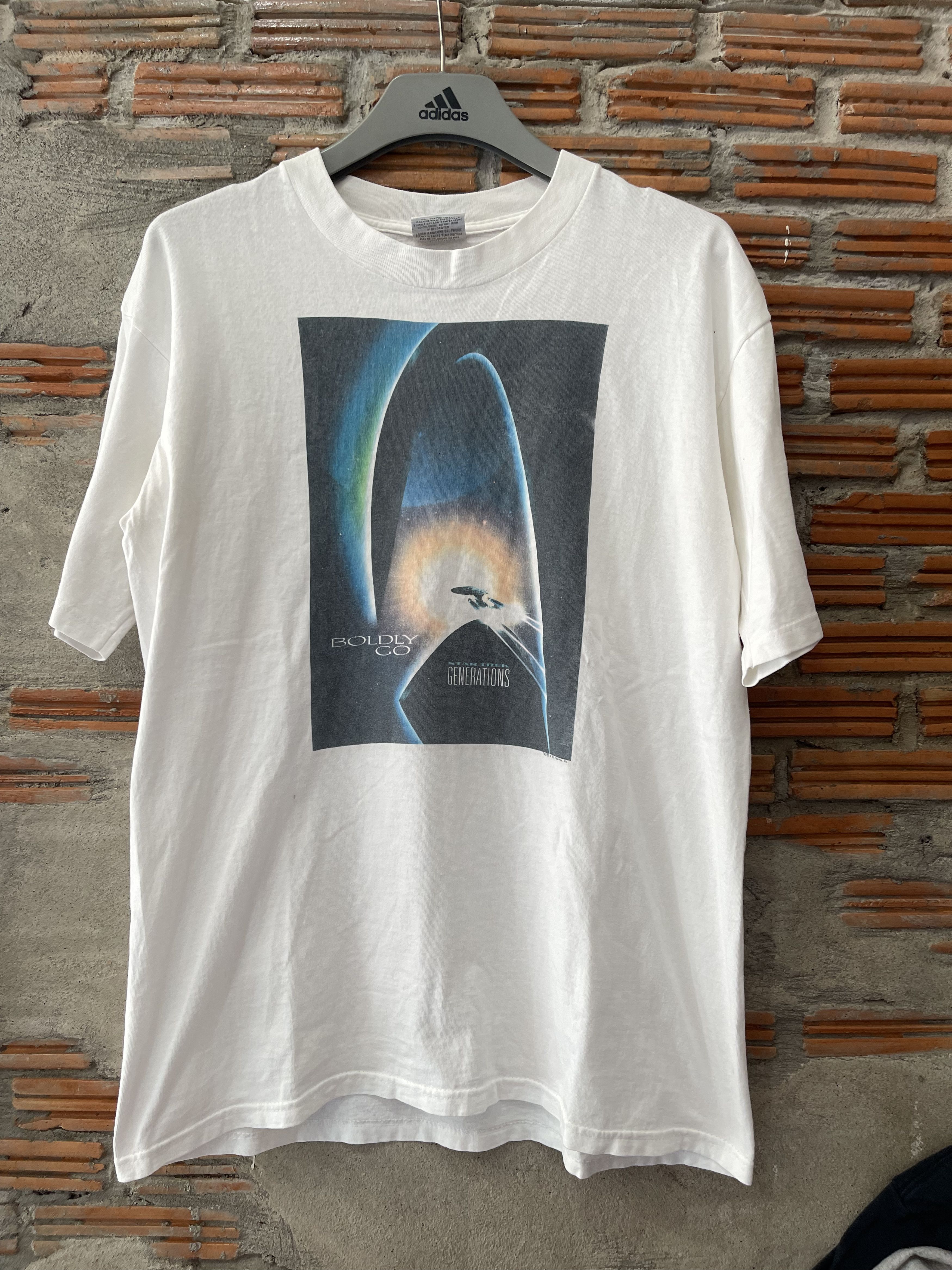 Vintage 1994 Star Trek Generations Movie Tee Sci-Fi Promo Shirt Size US L / EU 52-54 / 3 - 9 Thumbnail