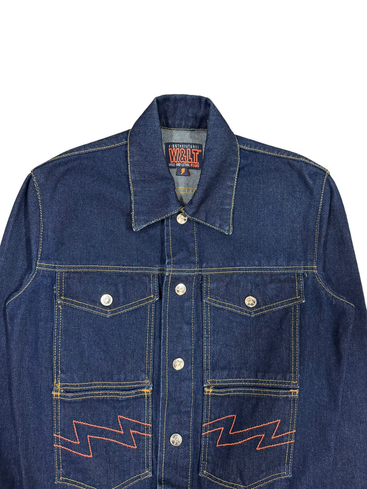 W&LT Vtg🔥Walter Van Beirendonck Wild And Trash Denim Jacket Size US S / EU 44-46 / 1 - 6 Thumbnail