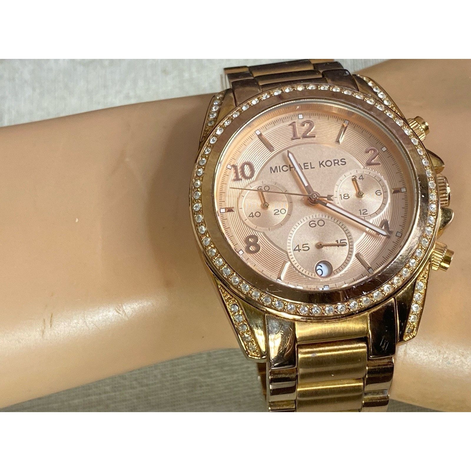 Michael Kors Michael Kors NEW Battery Stainless Rose Gold Watch MK5263 Size ONE SIZE - 10 Thumbnail
