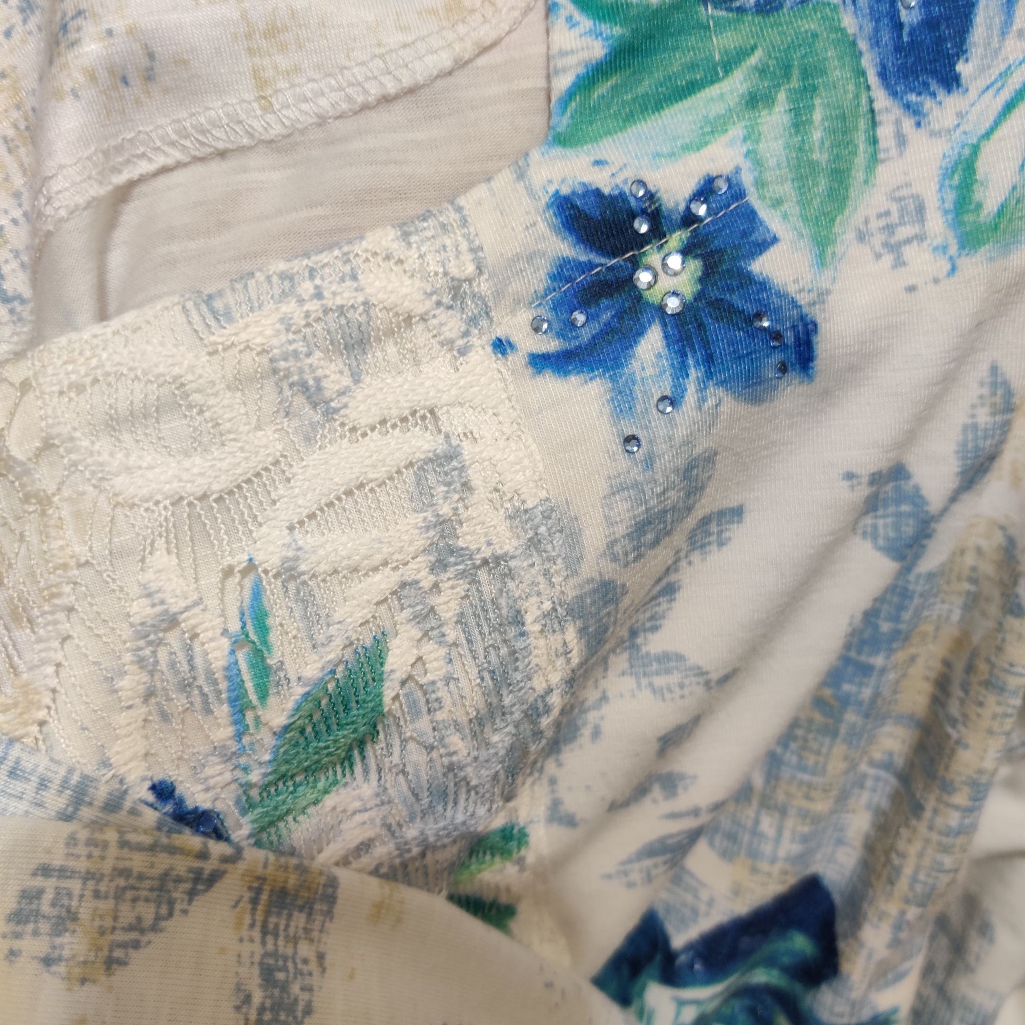Other Alfred Dunner PS Floral Textured Blouse 3/4 Sleeve Petite So Size S / US 4 / IT 40 - 6 Thumbnail