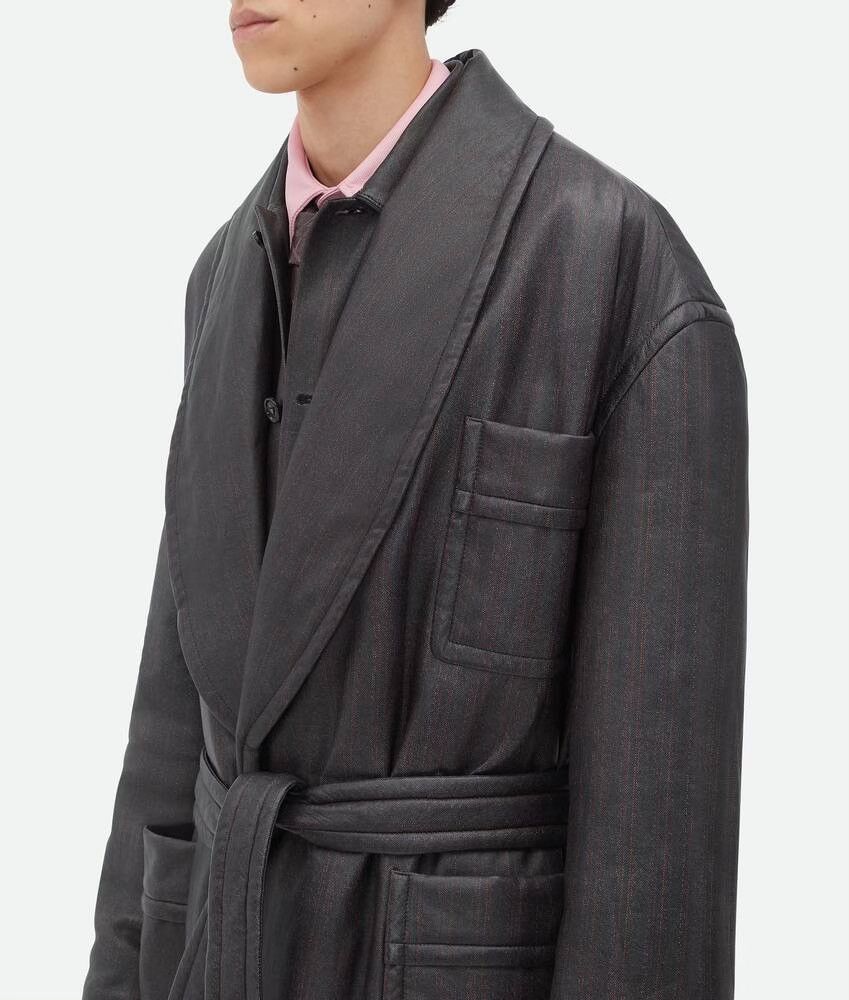 Bottega Veneta 🔥$12.5K VALUE🔥Printed Leather Chevron Coat Size US M / EU 48-50 / 2 - 5 Thumbnail