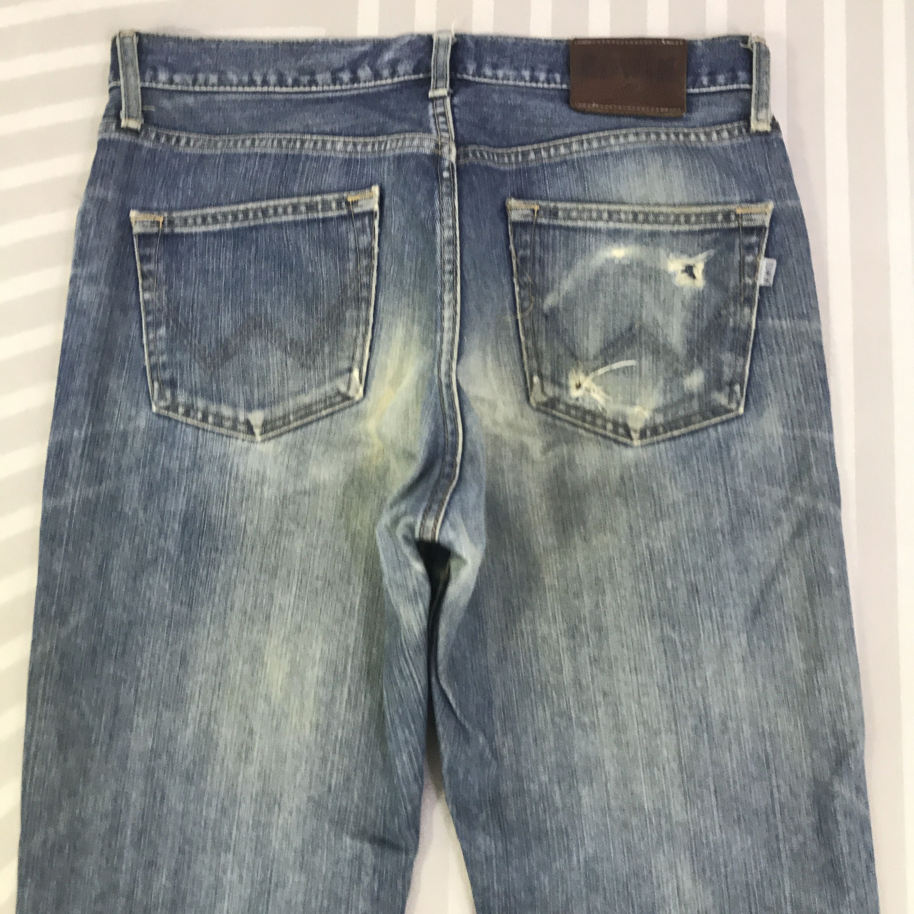 Edwin Vintage Edwin japan distressed denim Jeans pants K129B16 Size US 32 / EU 48 - 5 Thumbnail