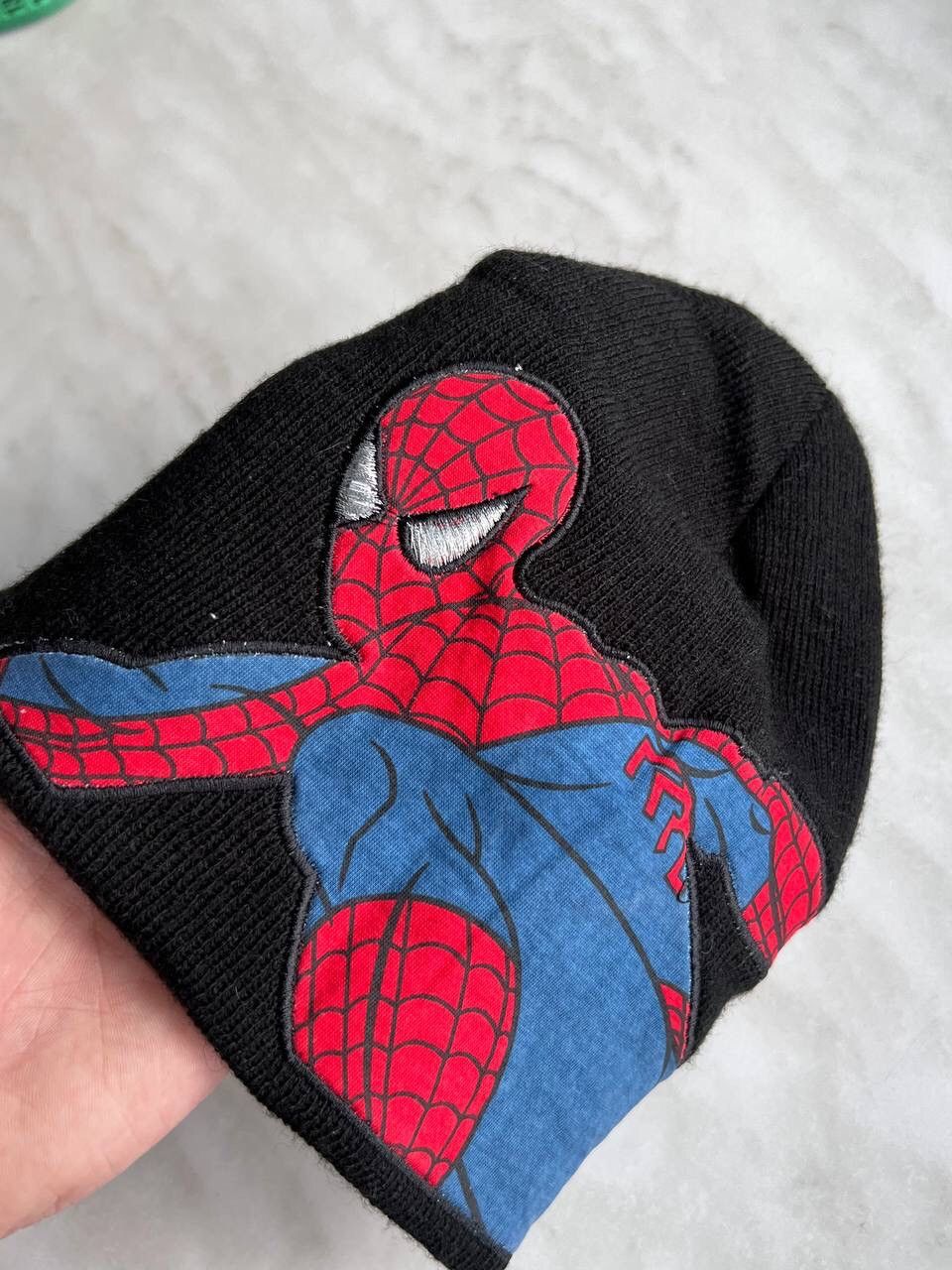 Japanese Brand × Vintage Y2k Spider Man Beanie Hat Eye Big Logo 00s Size ONE SIZE - 1 Thumbnail