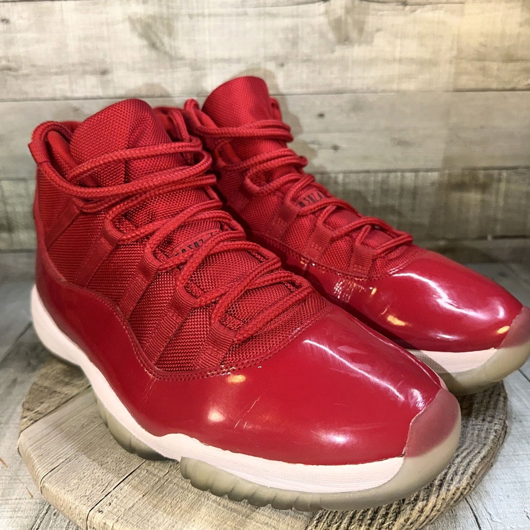 Jordan Brand Size 12 Jordan 11 Retro High Win Like '96 Men's Sneakers Red Size US 11 / EU 44 - 2 Thumbnail