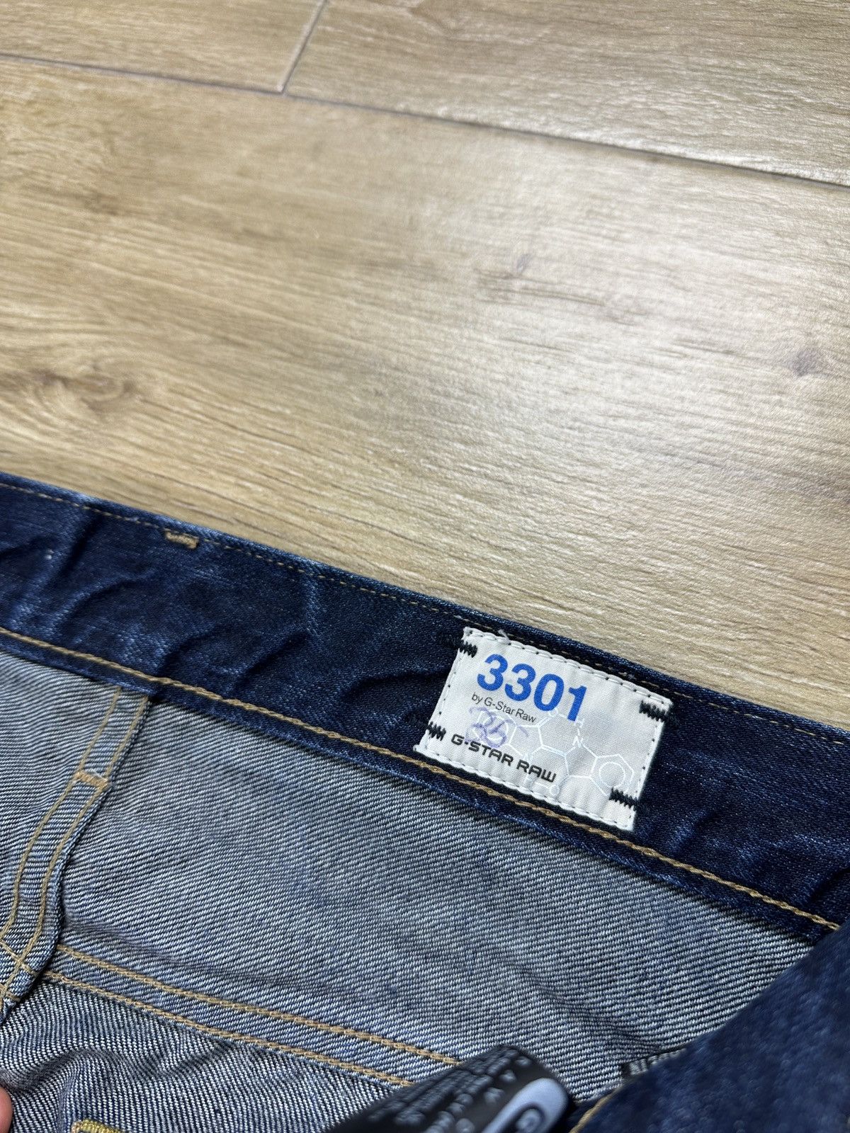 G-Star G-Star Raw 3301 Straight Denim Jeans Size US 31 - 6 Thumbnail