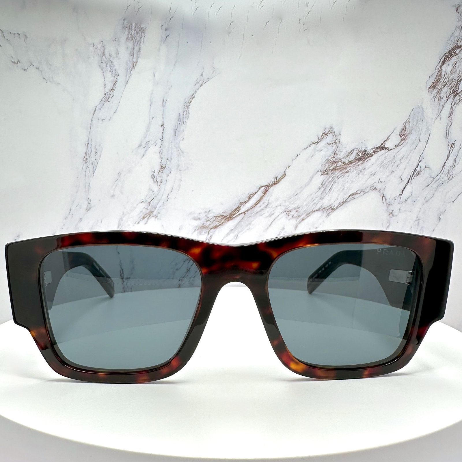 Prada New PRADA Sunglasses Brown Root Tortoise Square Plaque Logo Size ONE SIZE - 2 Thumbnail