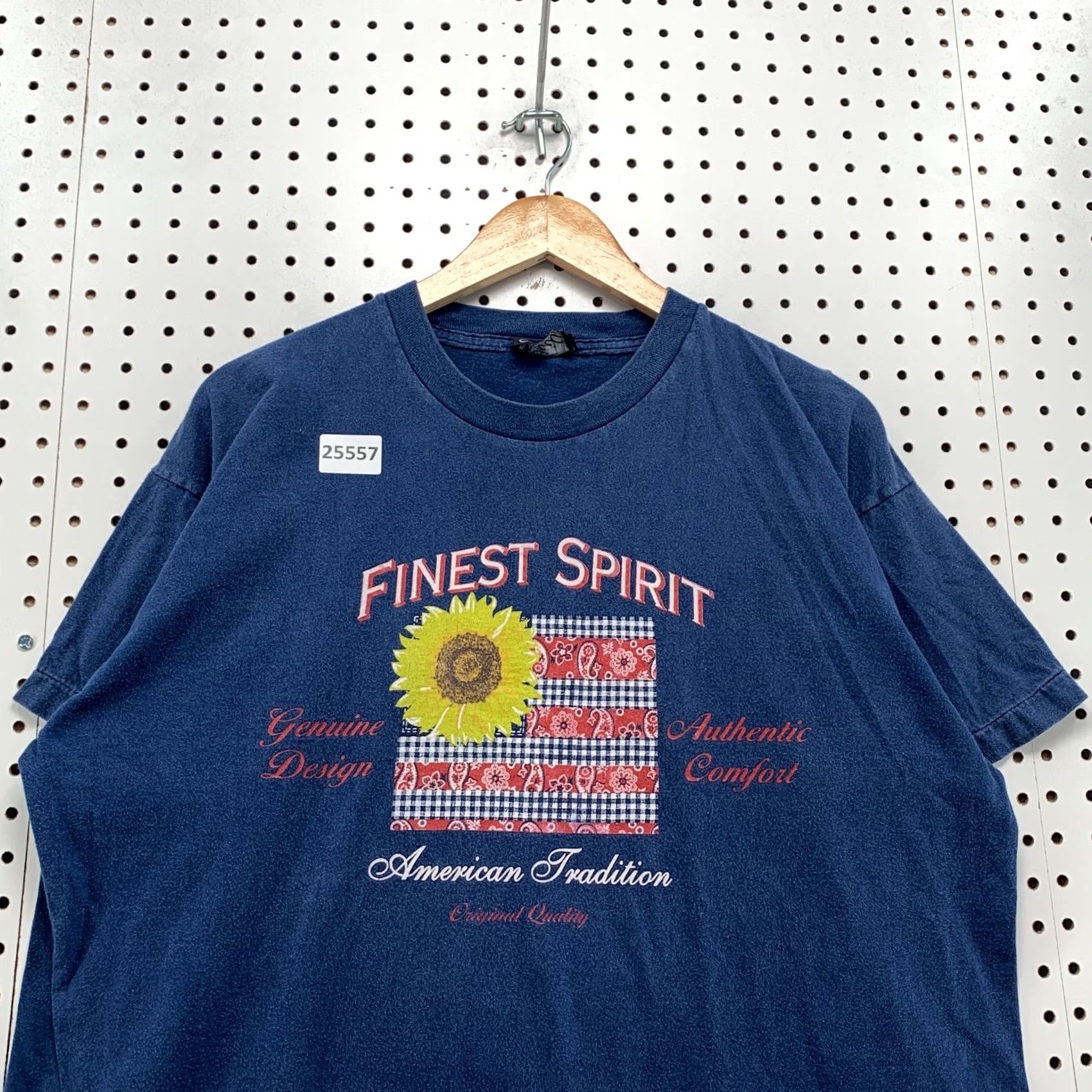 Vintage Vintage Finest Spirit Shirt Mens XL Blue Single Stitch Sunflower Made USA Size US XL / EU 56 / 4 - 2 Thumbnail