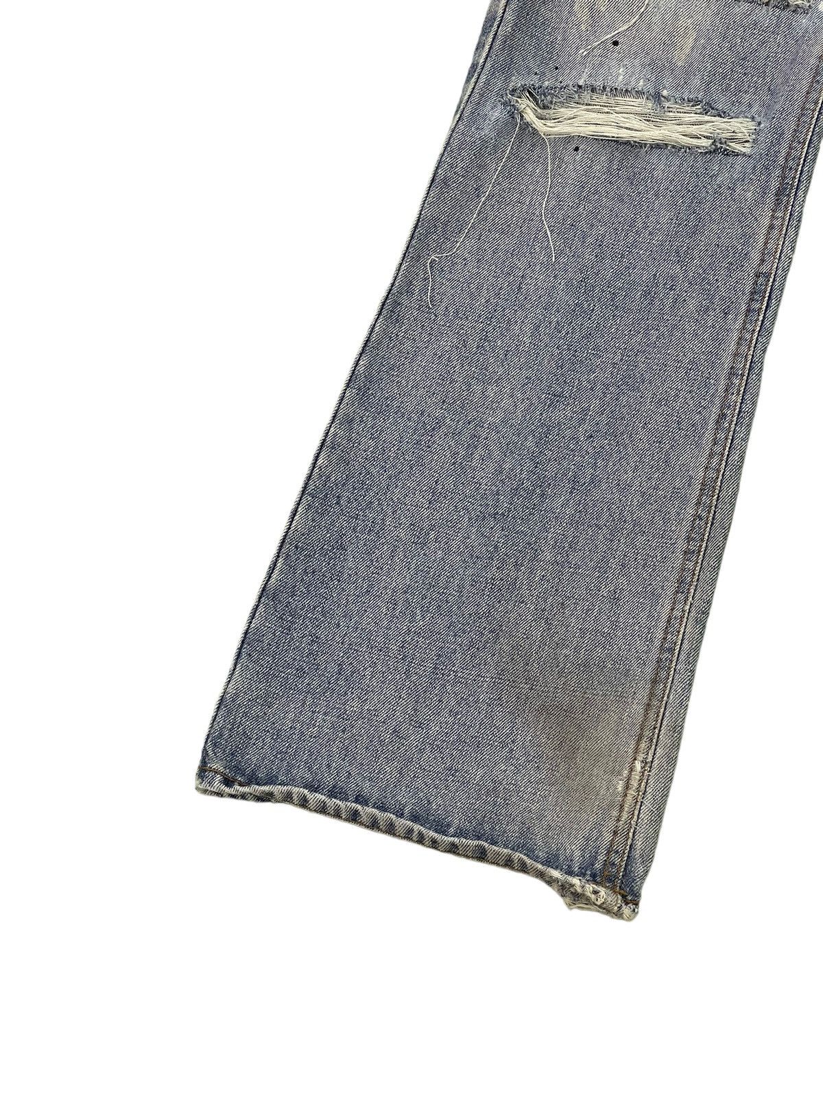 Japanese Brand Flare Jeans Vtg Bobson Distress Painted Boot Cut 6🟦5 Size US 31 - 5 Thumbnail