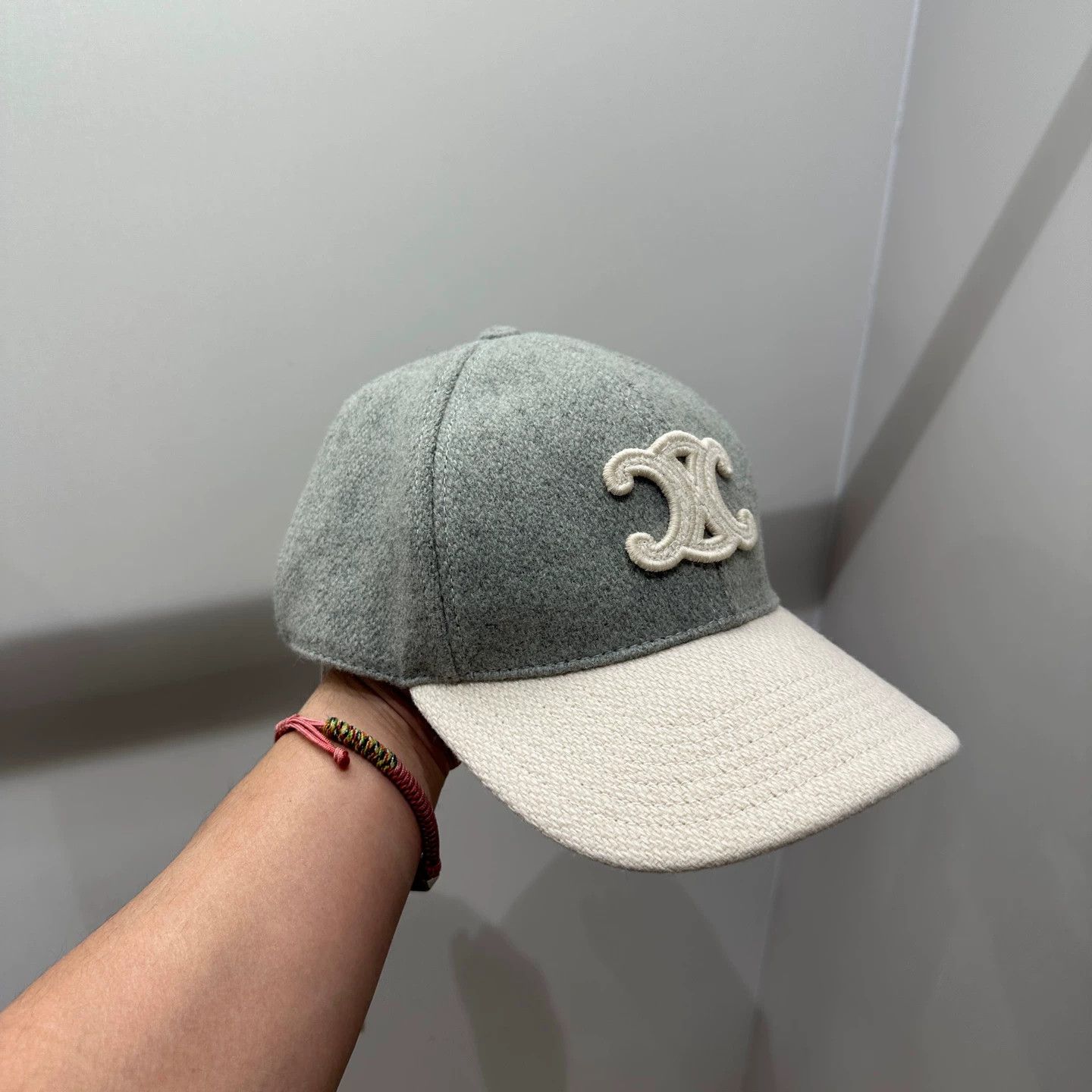 Celine CELINE feb276 Logo Triumph Arc Wool M cap Size ONE SIZE - 3 Thumbnail