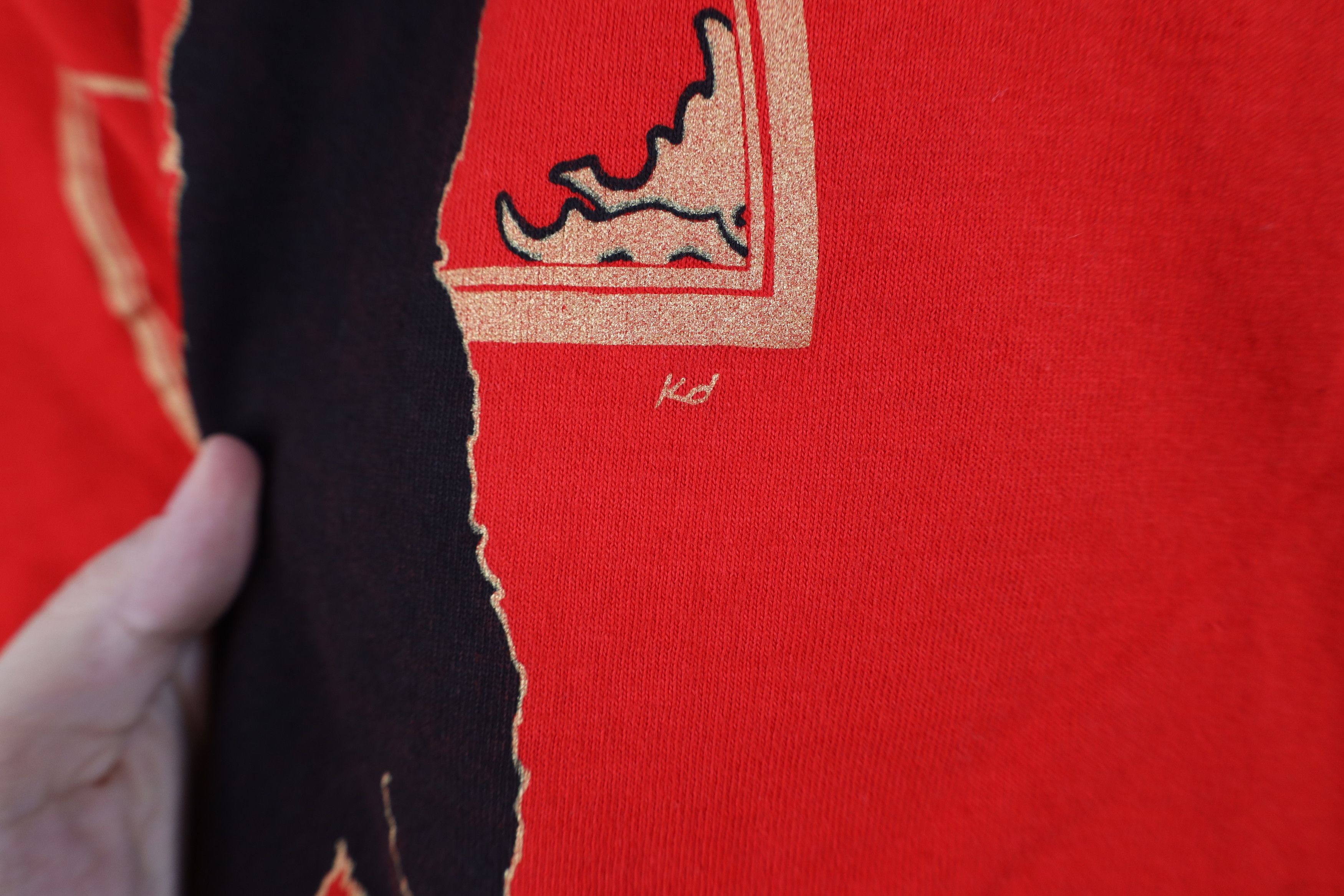 Vintage Vintage 90s Streetwear Kitten House Cat T-Shirt Red USA Size XL / US 12-14 / IT 48-50 - 6 Thumbnail