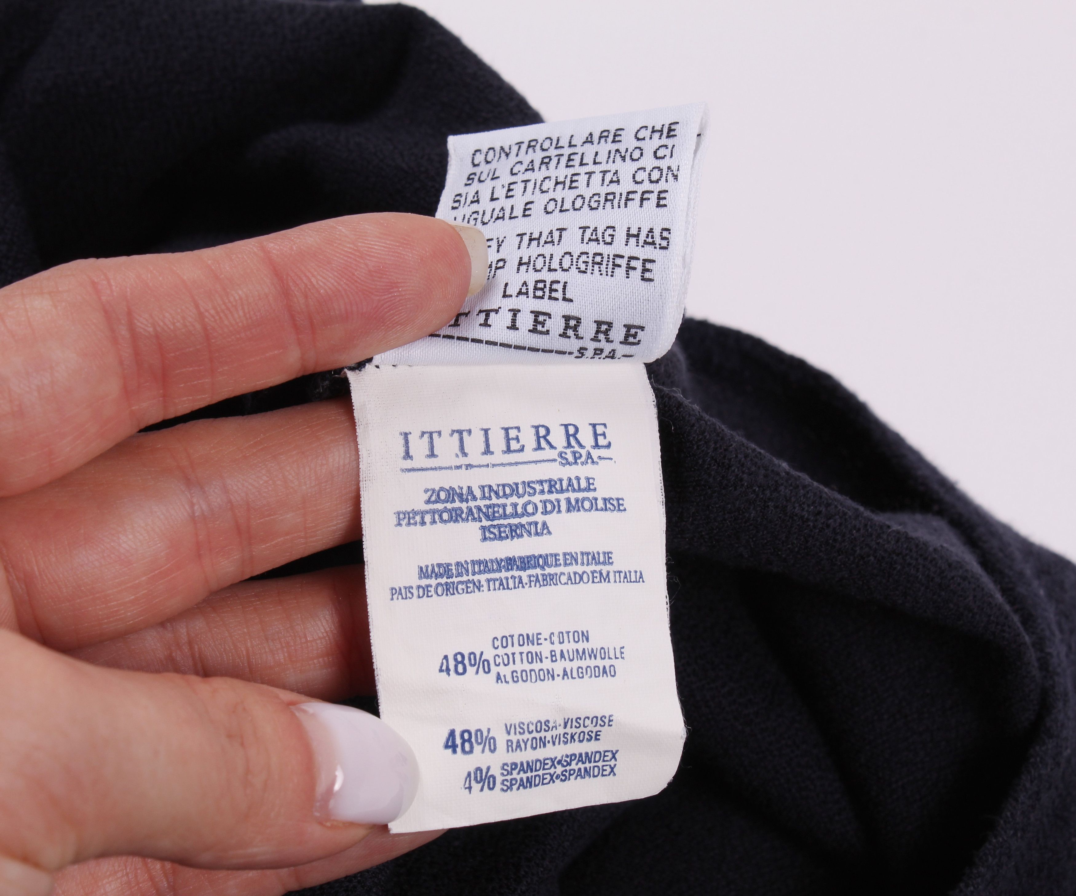 Trussardi Vintage 90's Trussardi Jeans Navy Bodysuit Size L / US 10 / IT 46 - 9 Thumbnail