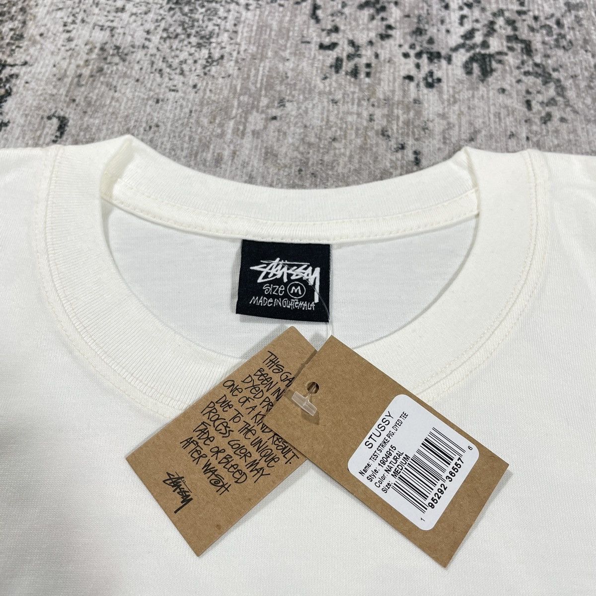 Stussy HYPE STUSSY PIG DYED TEE NATURAL // M Size US M / EU 48-50 / 2 - 4 Thumbnail