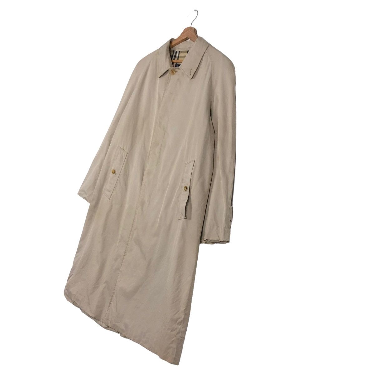 Burberry 🔥VINTAGE BURBERRYS MADE IN ENGLAND LONG JACKET NOVA CHECK Size US M / EU 48-50 / 2 - 3 Thumbnail