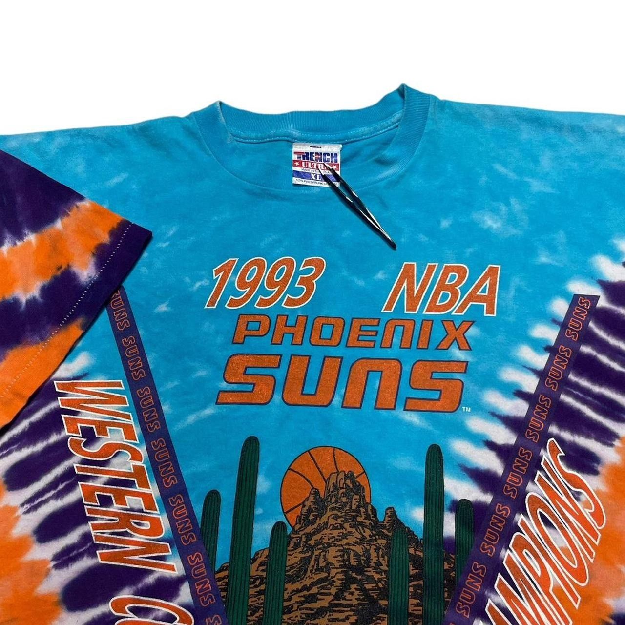 NBA × Vintage Vintage Phoenix Suns 1993 Tie-Dye Trench T-Shirt Size US XL / EU 56 / 4 - 3 Thumbnail