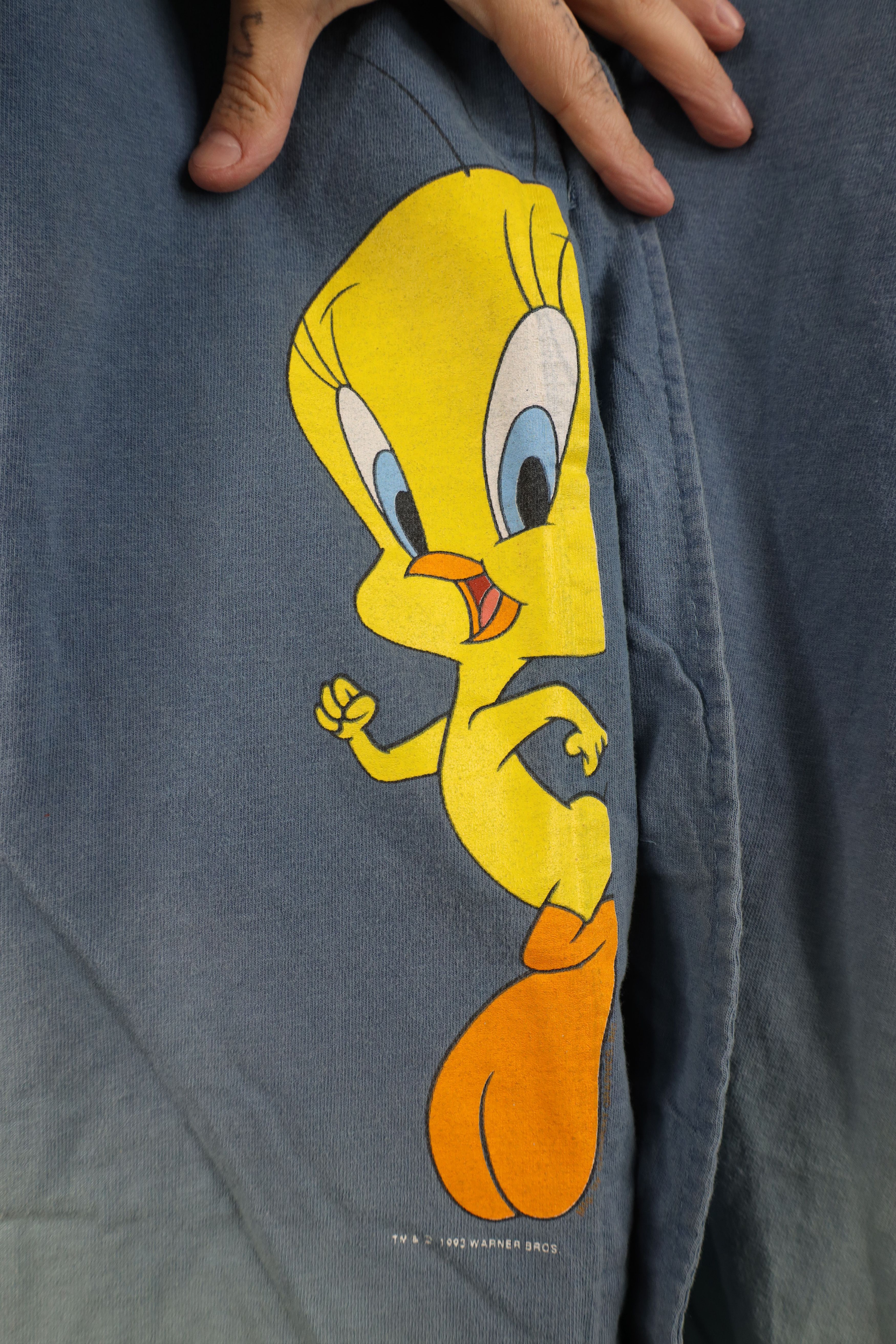 Vintage Vintage 90s Looney Tunes Tweety Bird Baseball Jersey Cotton Size US L / EU 52-54 / 3 - 4 Thumbnail