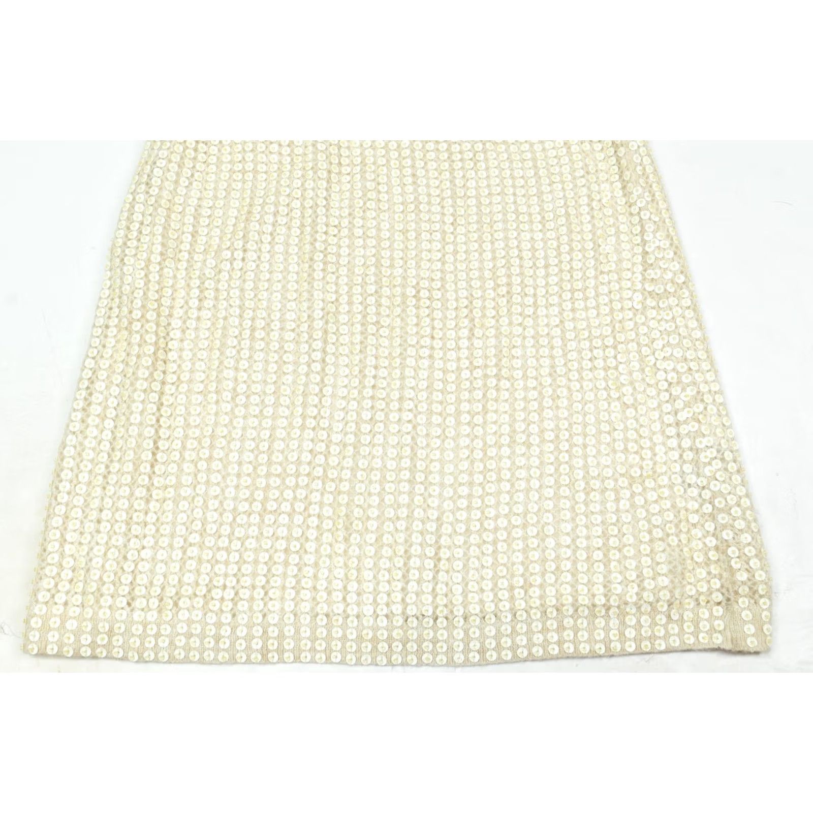 J.Crew J.CREW Sequin Layered Slip Skirt Womens M Tan Alpaca Blend Pull-On NEW Size 32" / US 10 / IT 46 - 4 Thumbnail