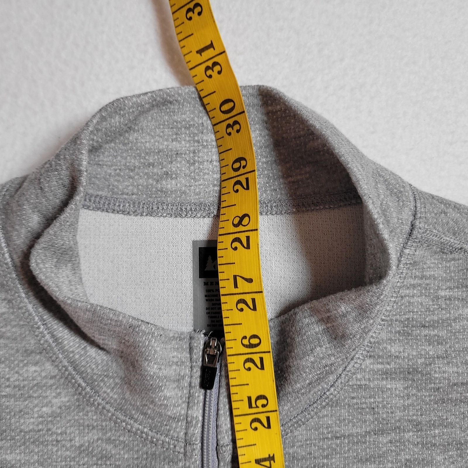 Rei REI Mens 1/4 Zip Pullover LS Top Sweatshirt XL Grey Pocket Size US XL / EU 56 / 4 - 6 Thumbnail