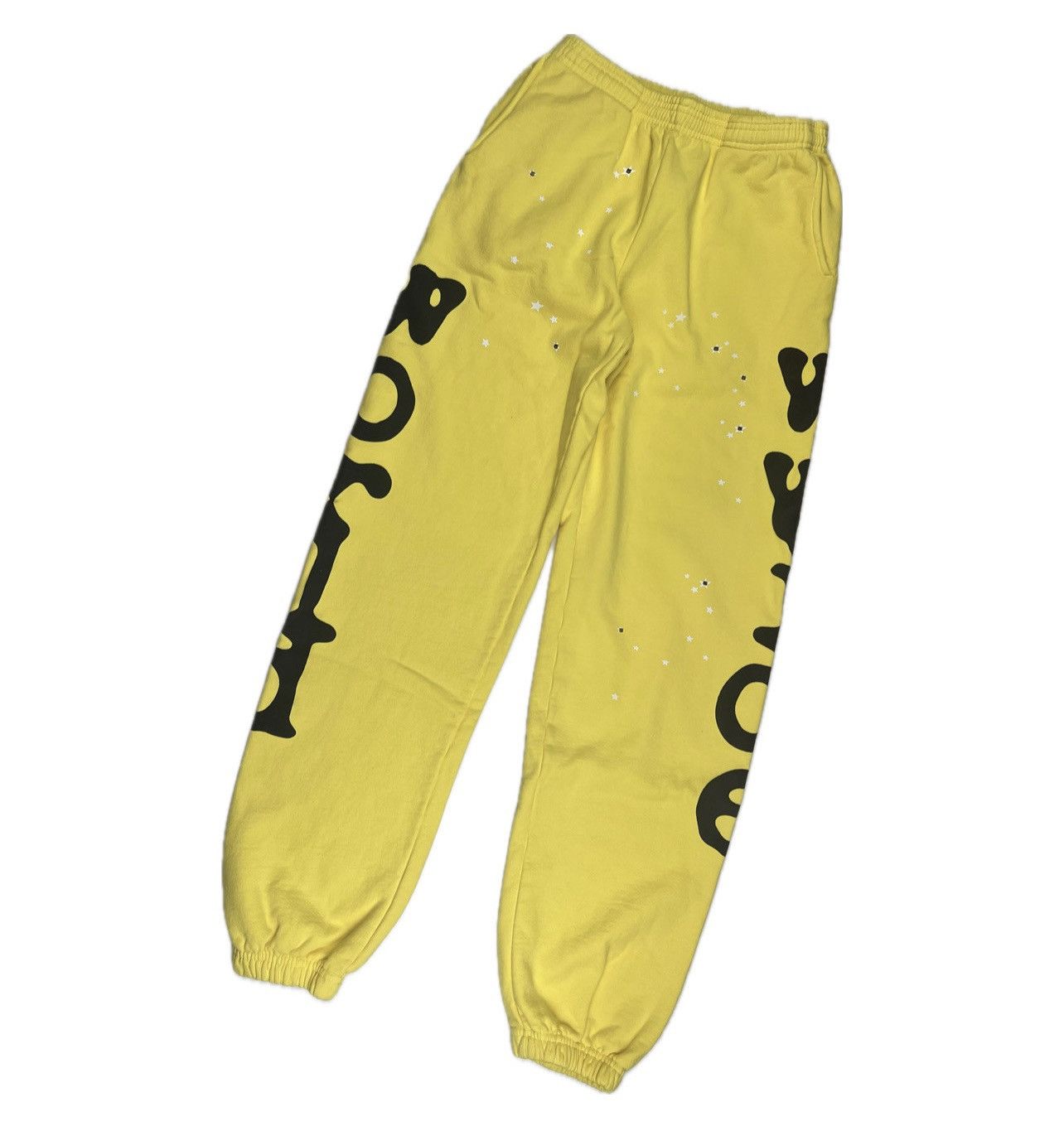 image of Spider Worldwide Sp5Der Beluga Sweatpants in Yellow, Men's (Size 28)